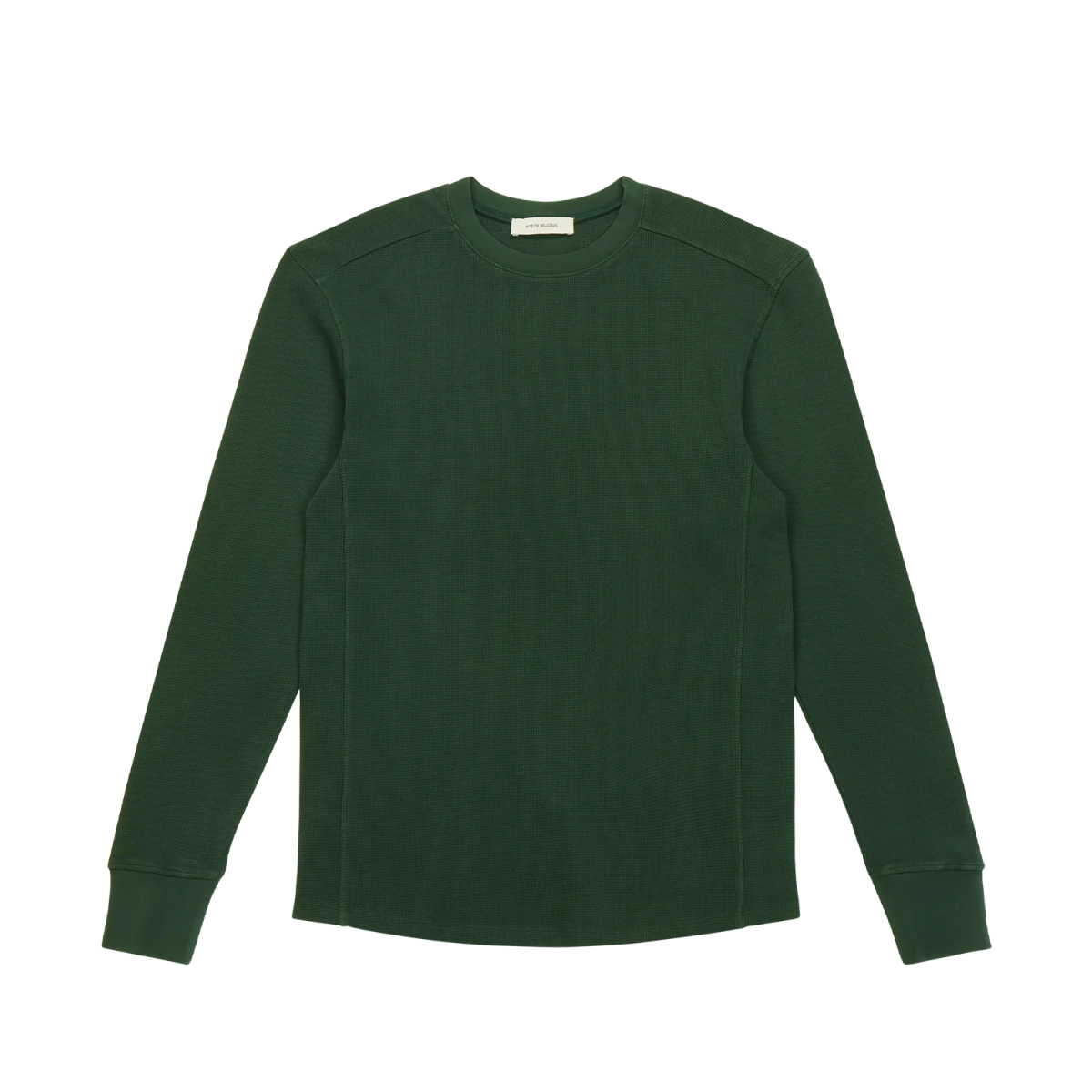 トップス entires studios thermal long sleeve thermal long sleeve college green - entire studios