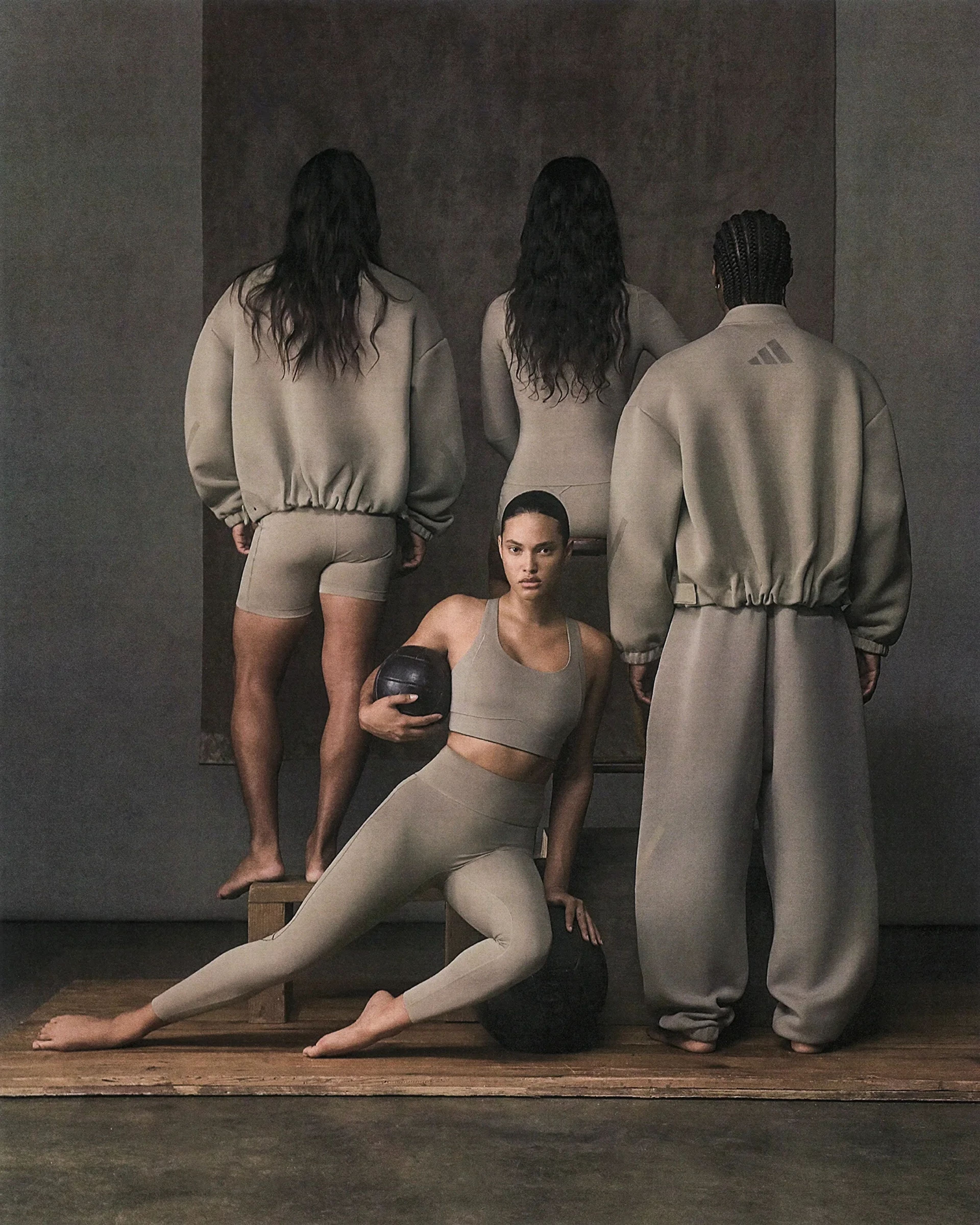 Optime Training 7/8 Leggings Beige/Khaki - Image 4