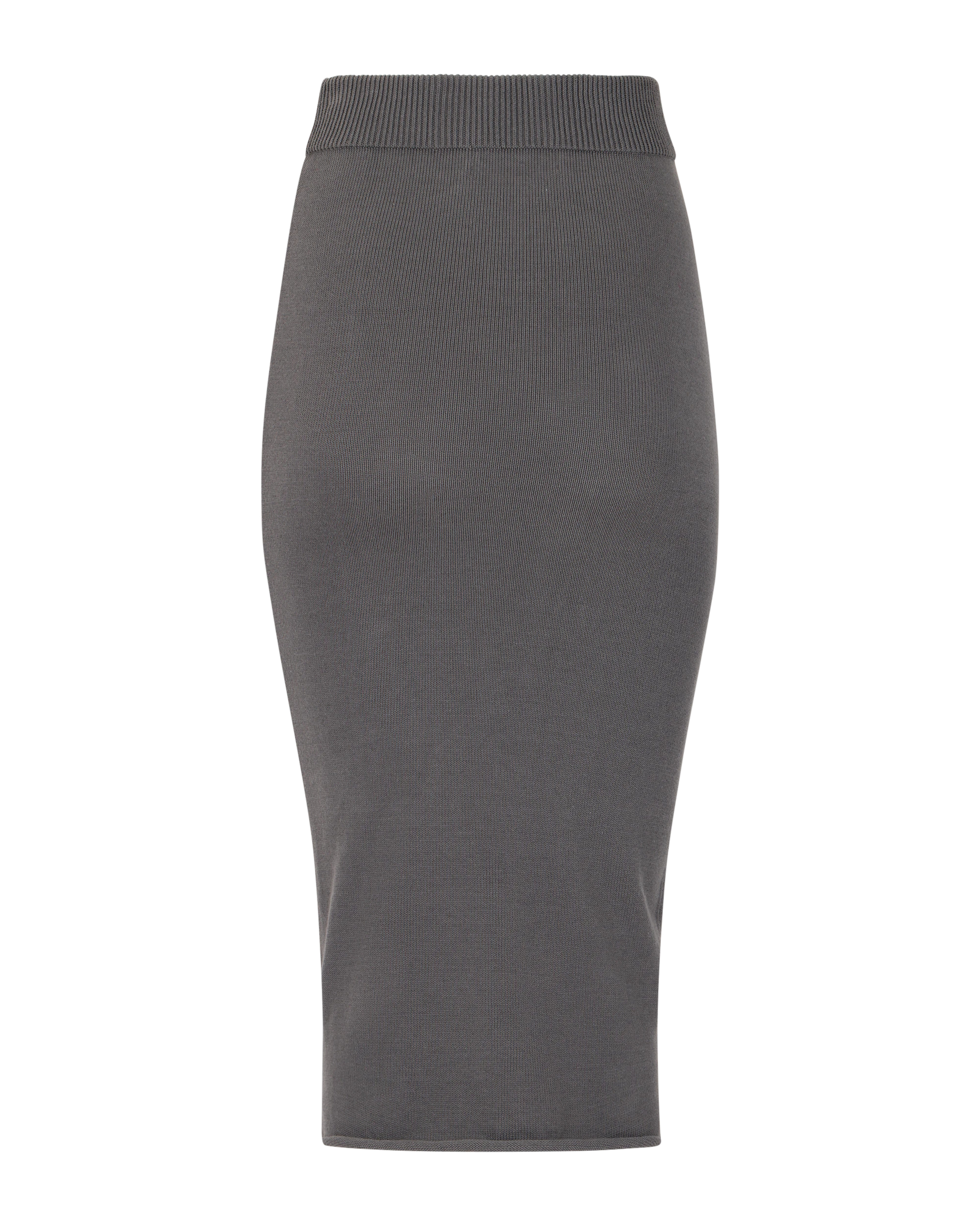 Raw Knit Skirt Slate - Image 2