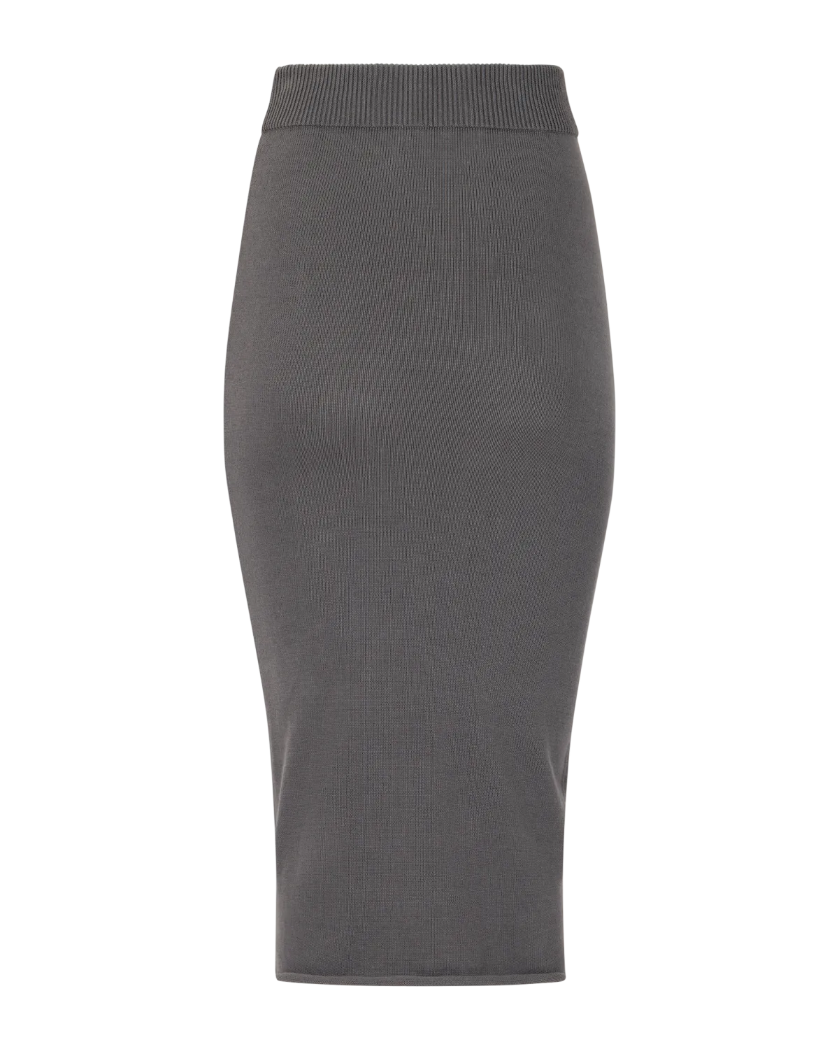 Raw Knit Skirt Slate - Image 2