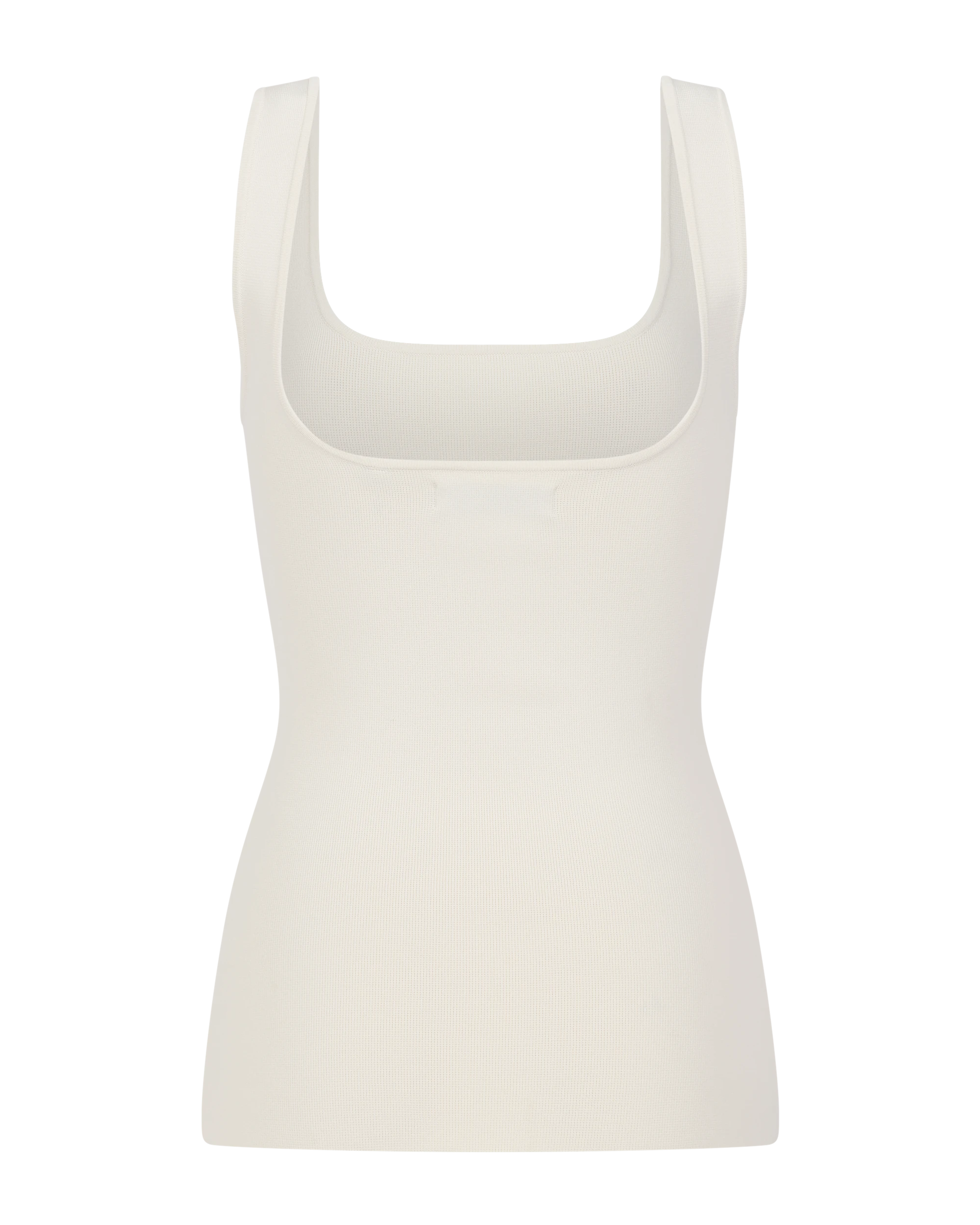 Squared Neck Top Off White - Image 5
