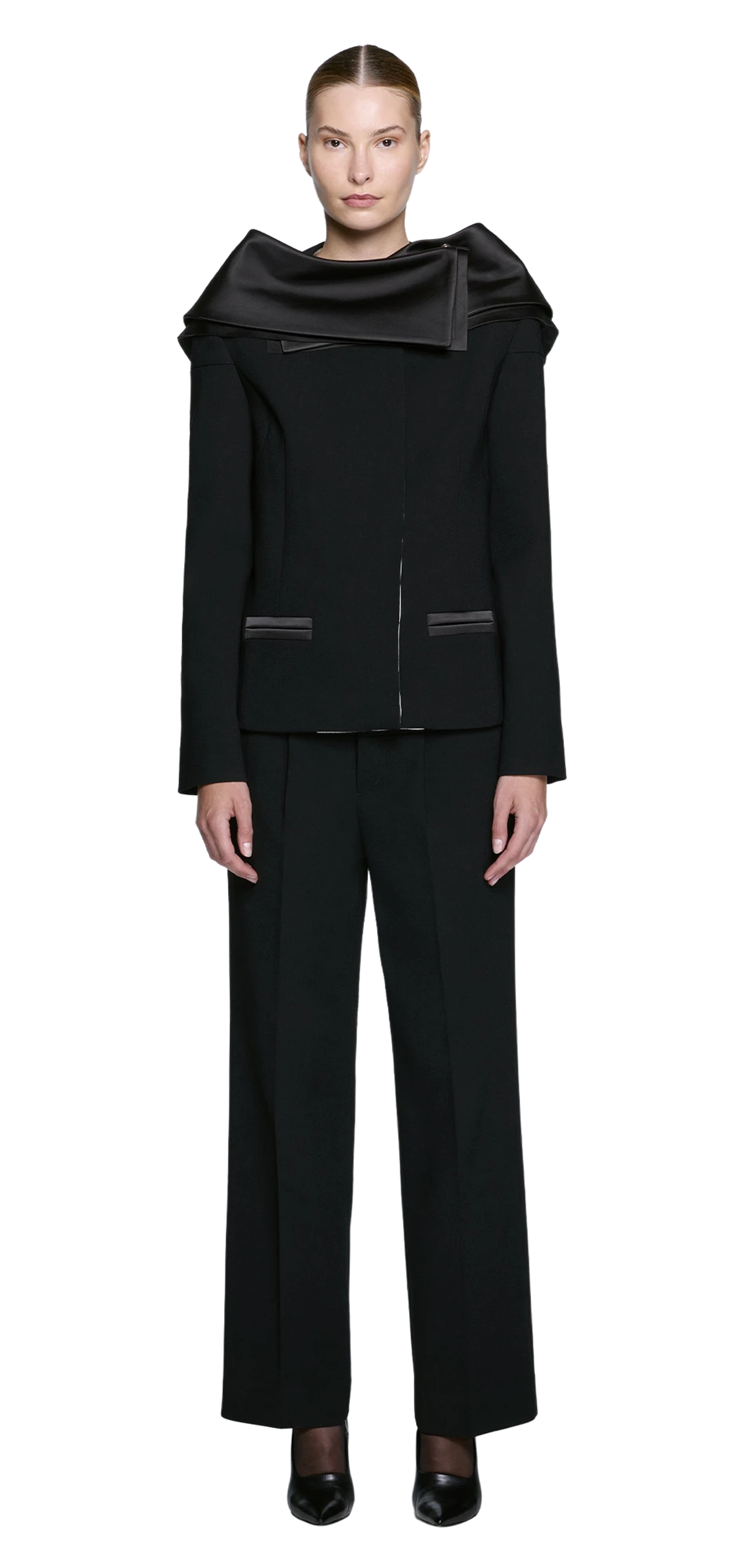 halo-blazer-black character front view