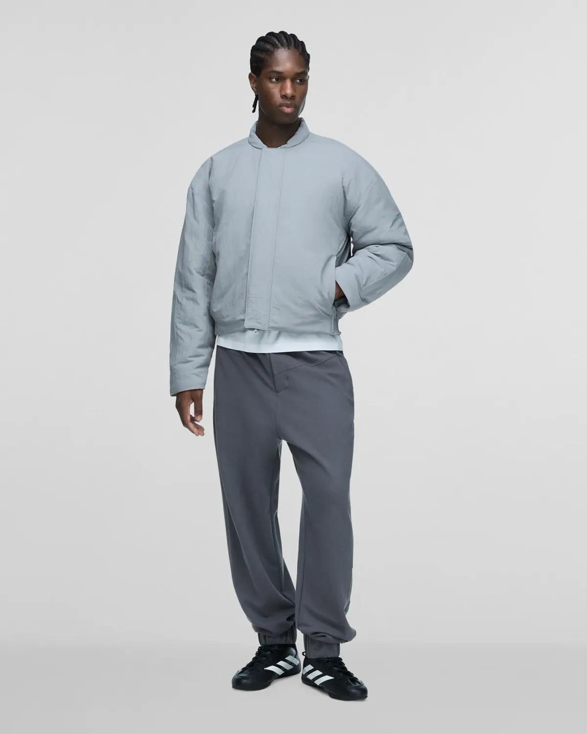 Z.N.E. Bomber Jacket Dove Grey - Image 5