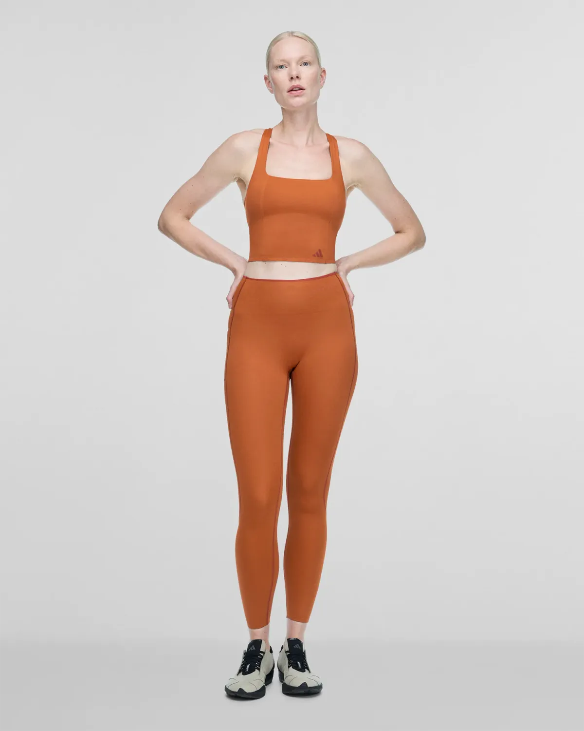 Optime Training Medium Support Bra Tank Fox Red - Image 6