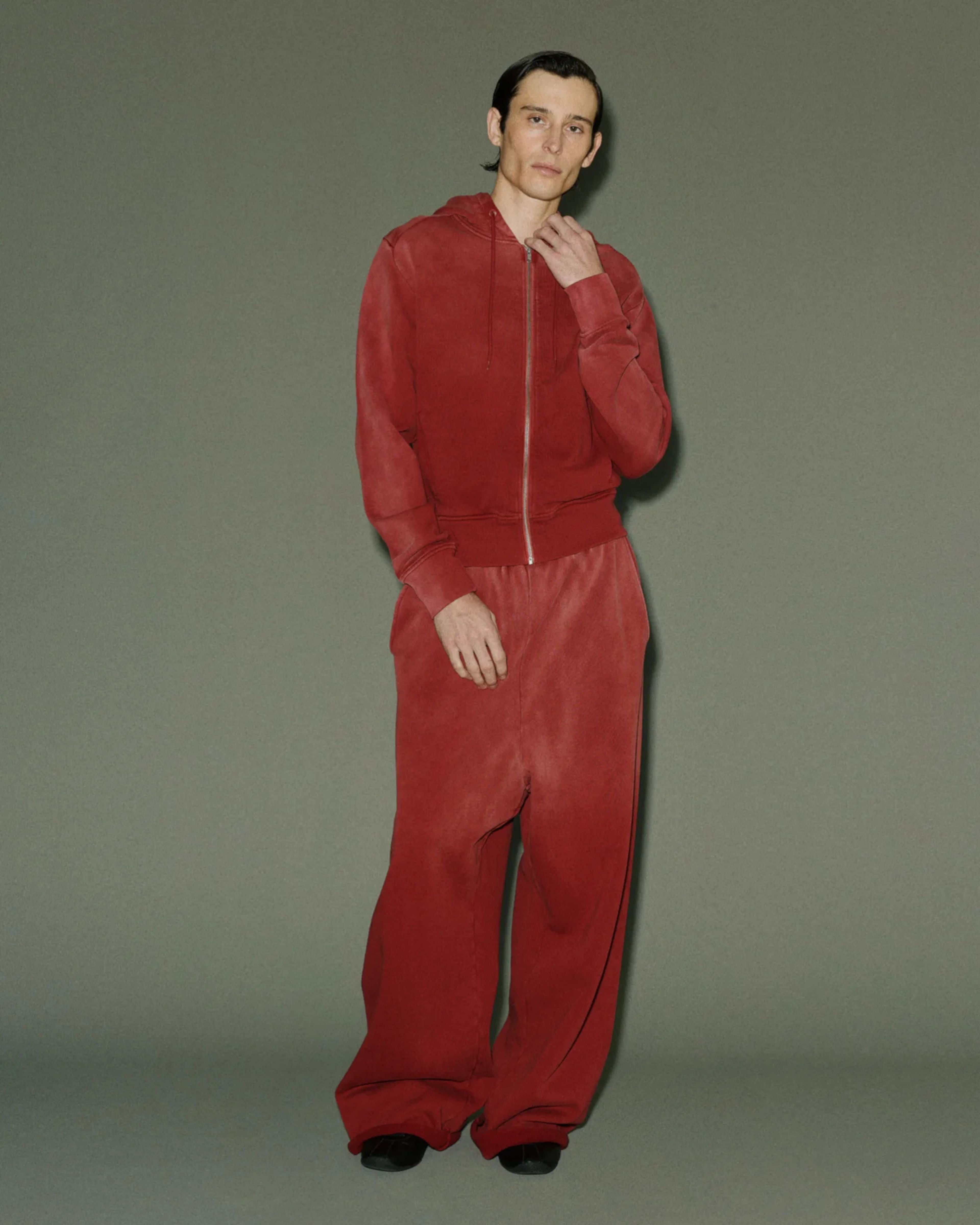 Slim Zip Up Red Clay - Image 4