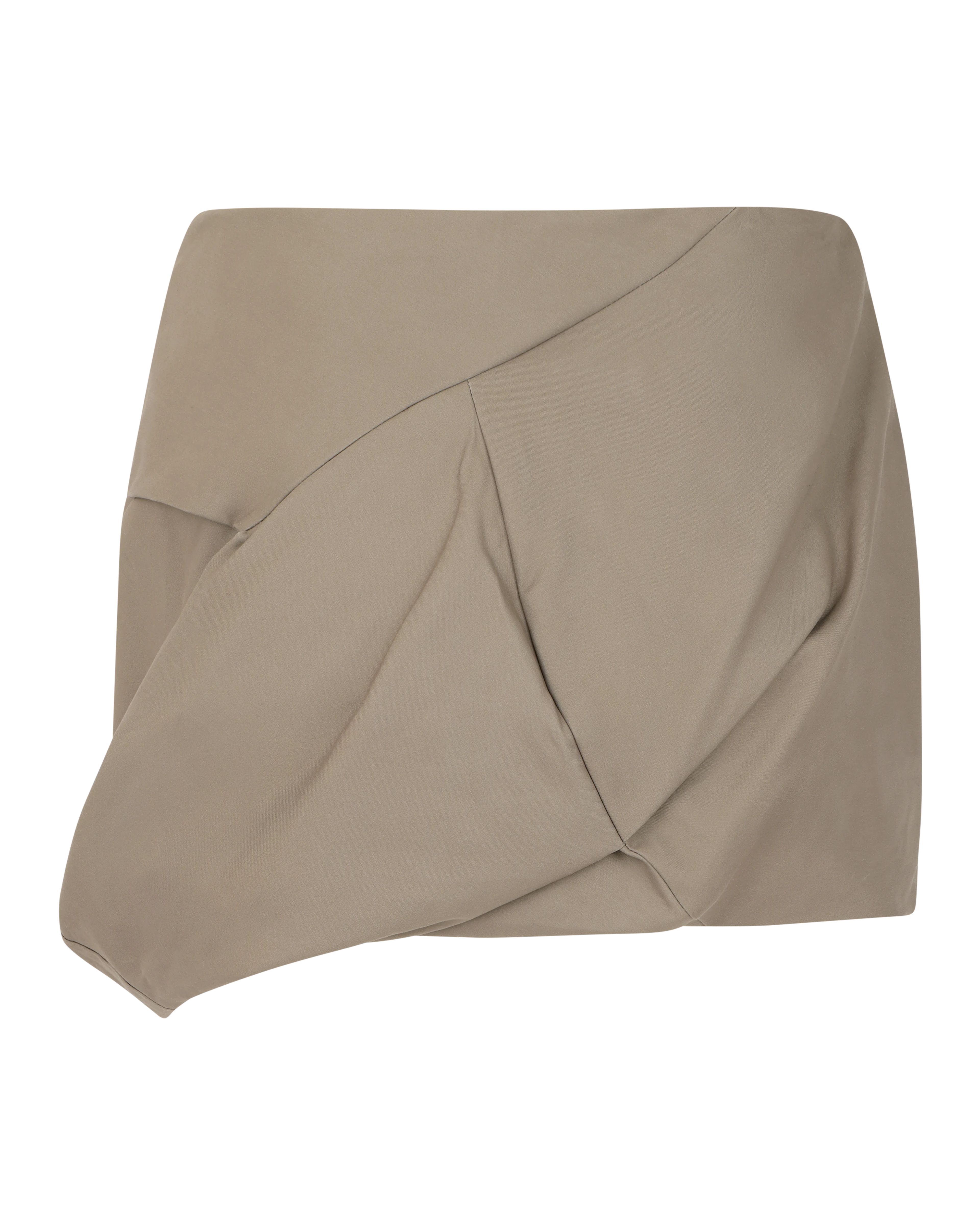 Structured Mini Skirt Taupe - Image 5