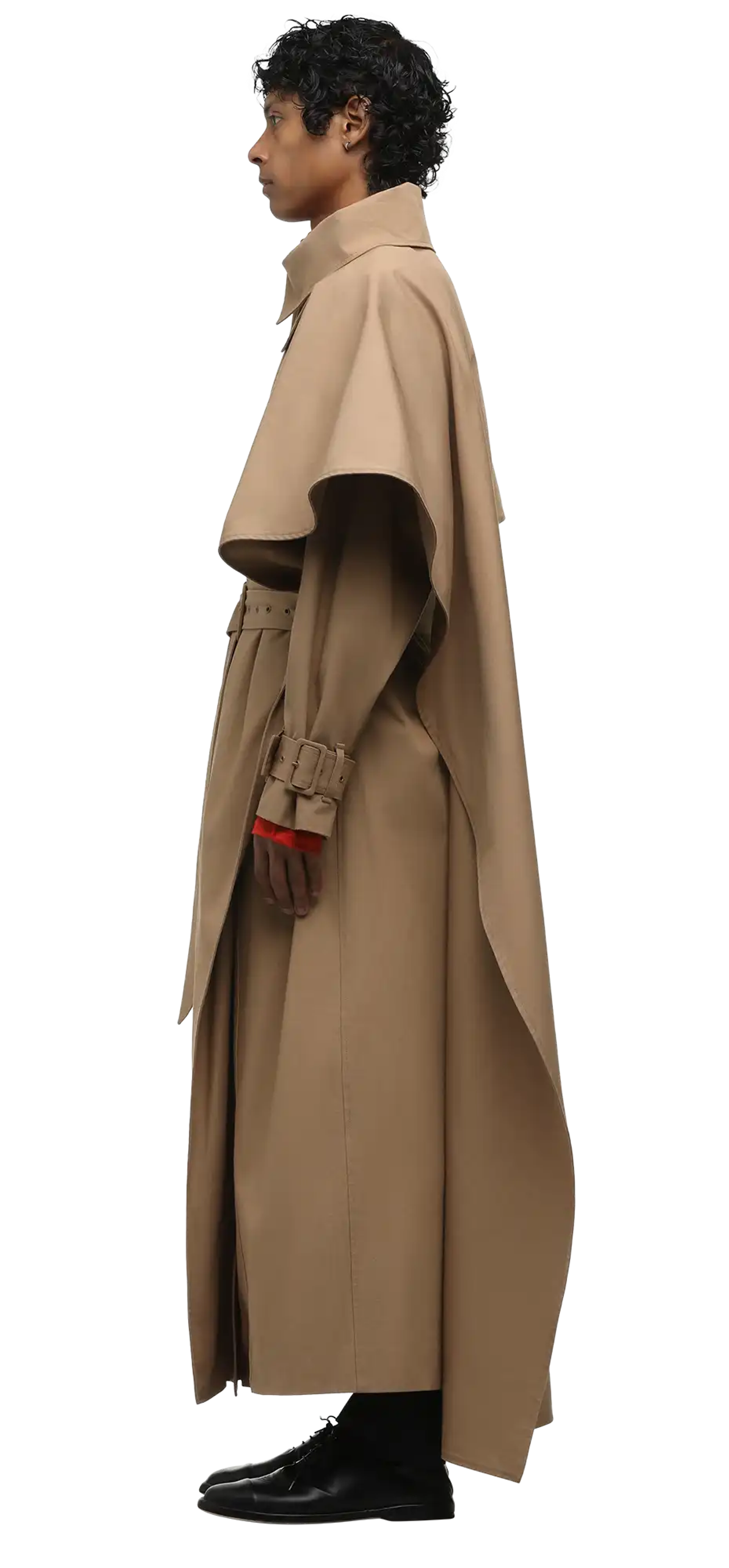 scarfcoat-sand character left view