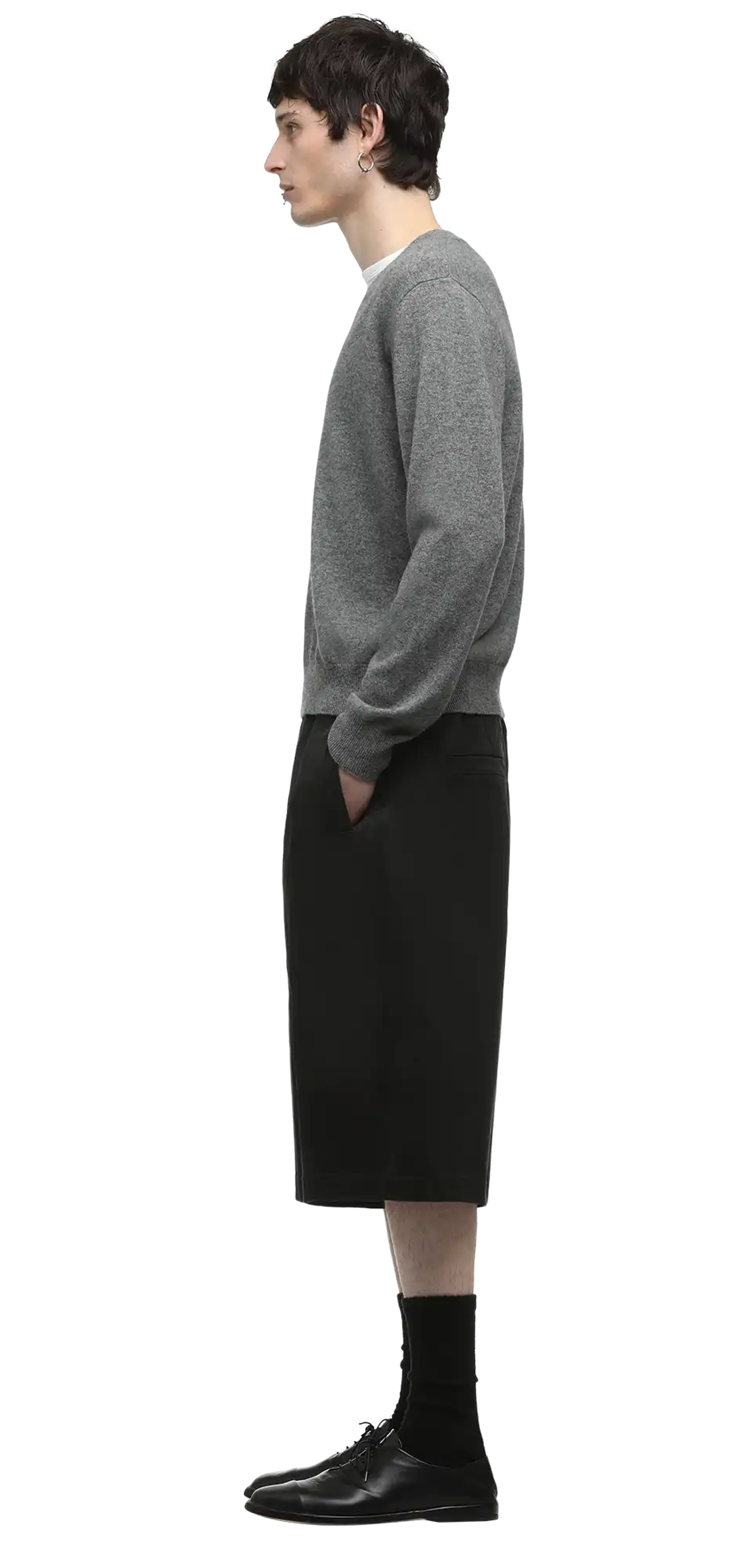 boxing-short-black character left view