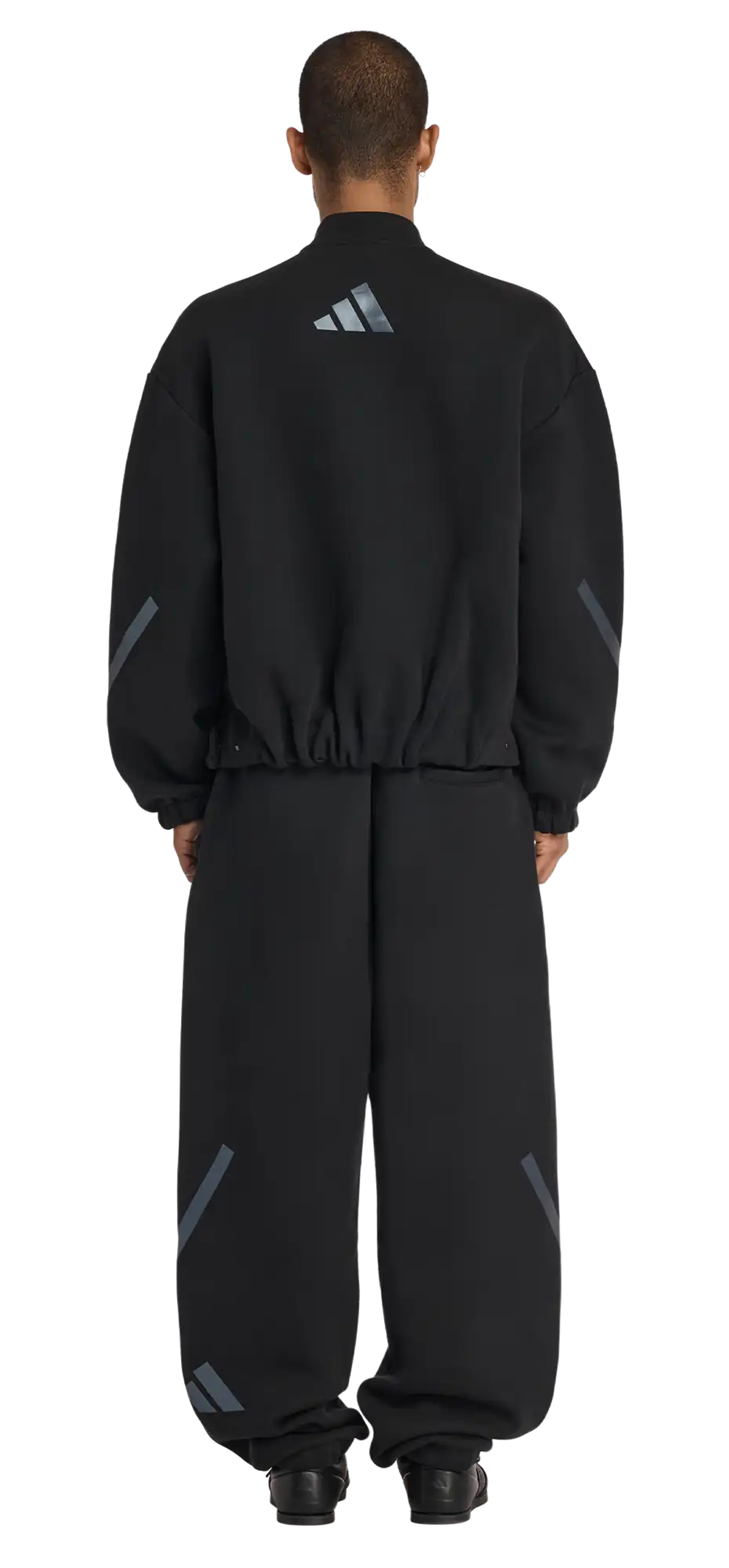 z.n.e. full zip knit black - entire studios