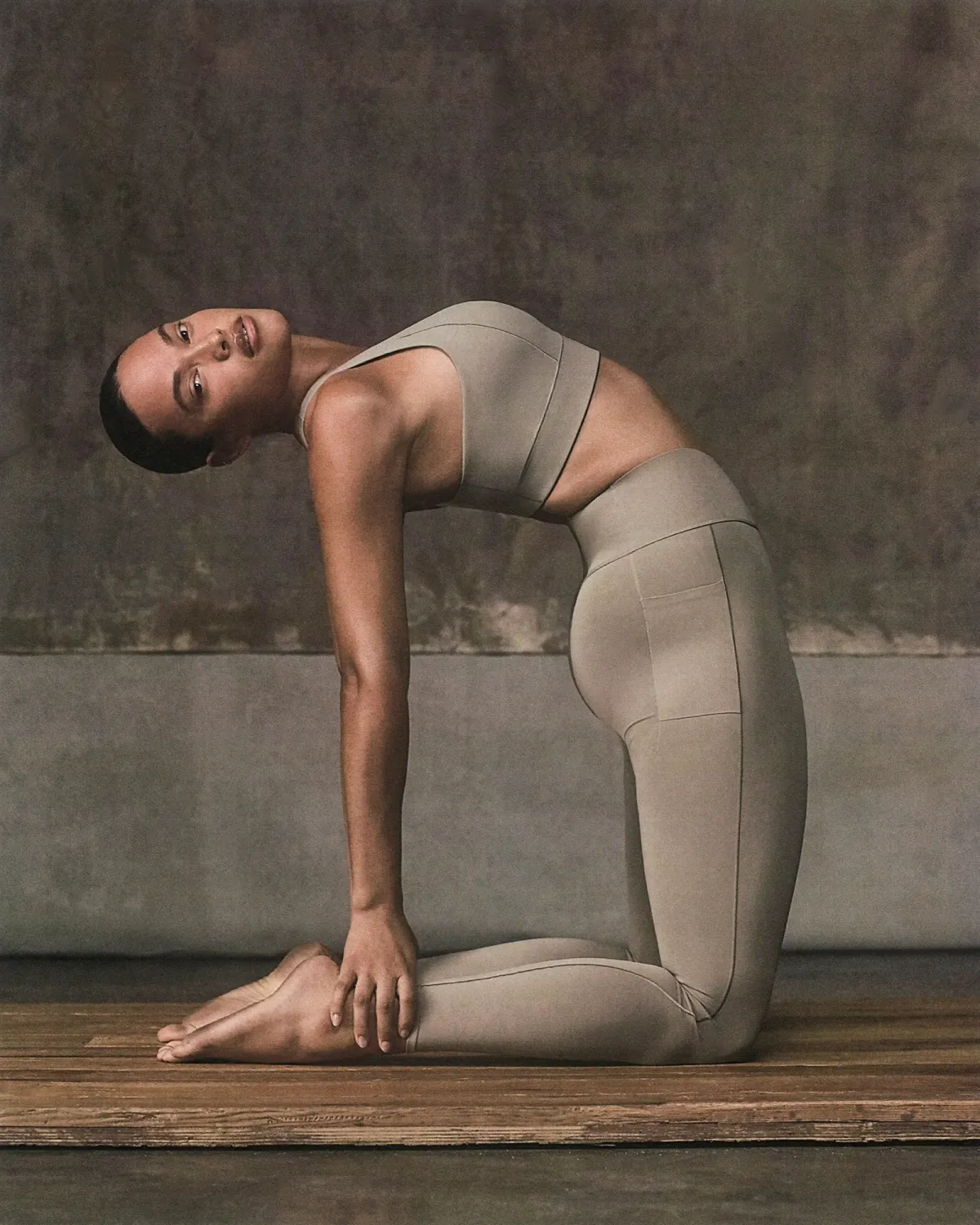 Optime Training 7/8 Leggings Putty Beige - Image 3