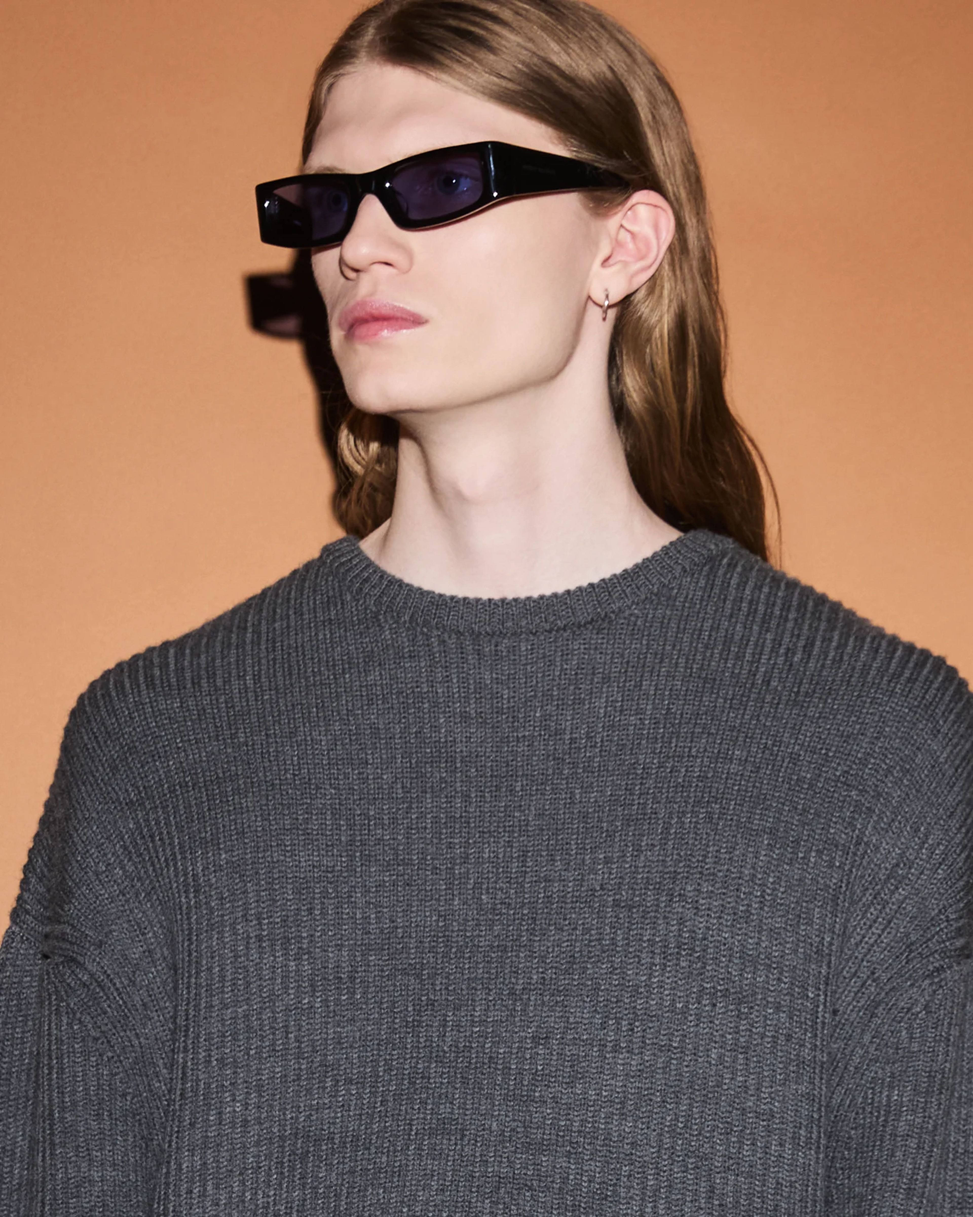 Oversize Knit Crewneck Concrete - Image 2