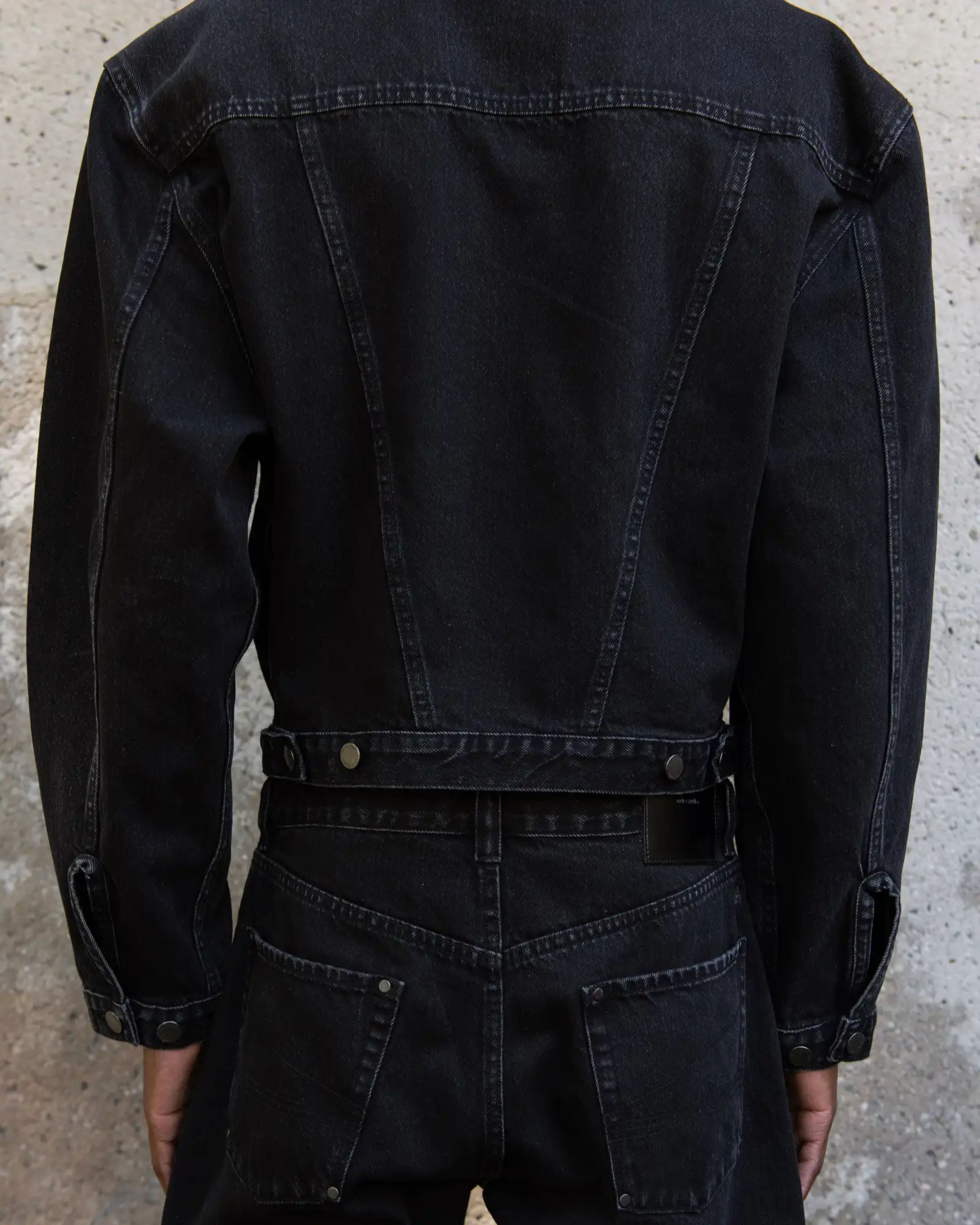 Shrunken Denim Jacket Magnetite - Image 4