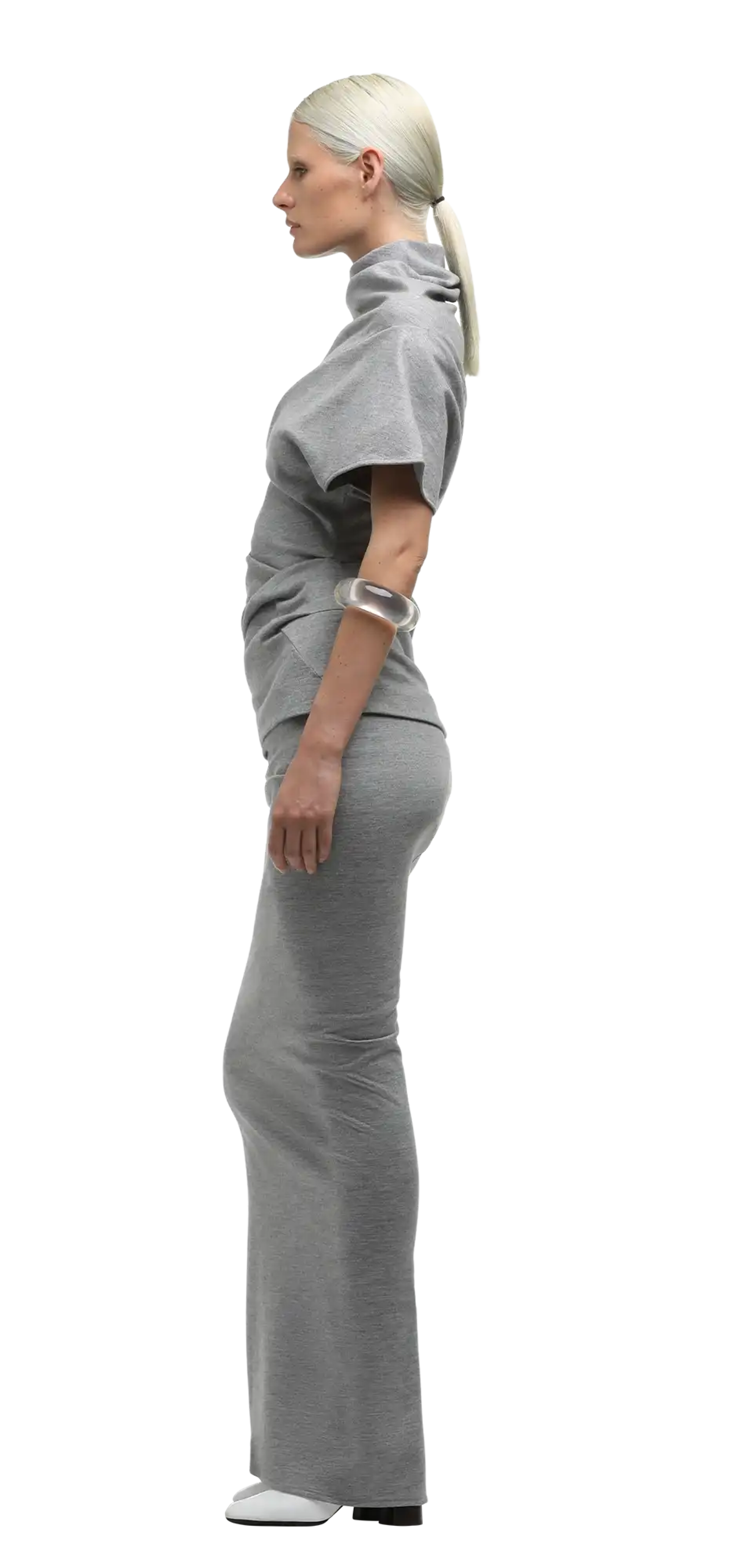 flop-top-mid-grey character left view