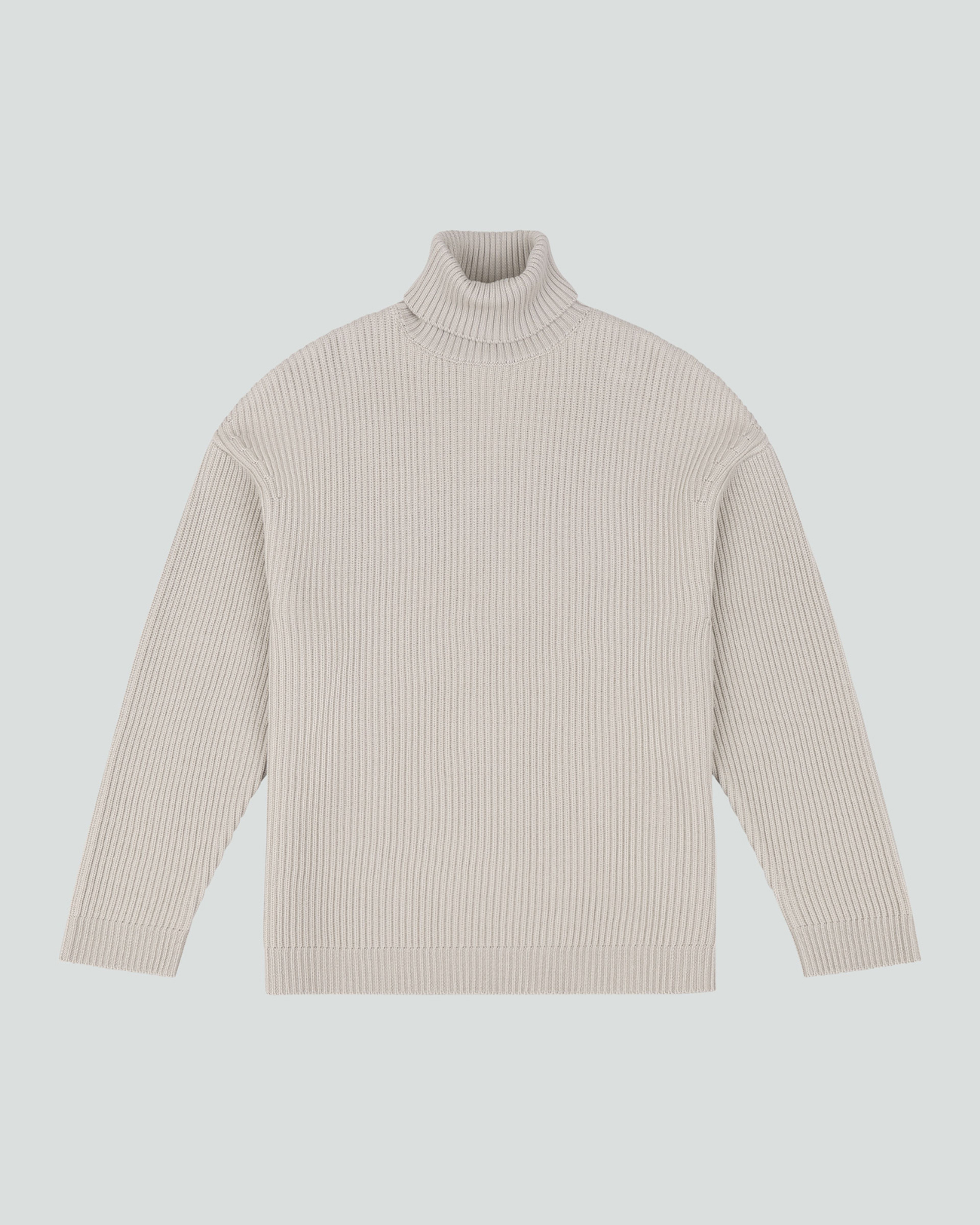 Chunky Turtleneck Beige - Image 6