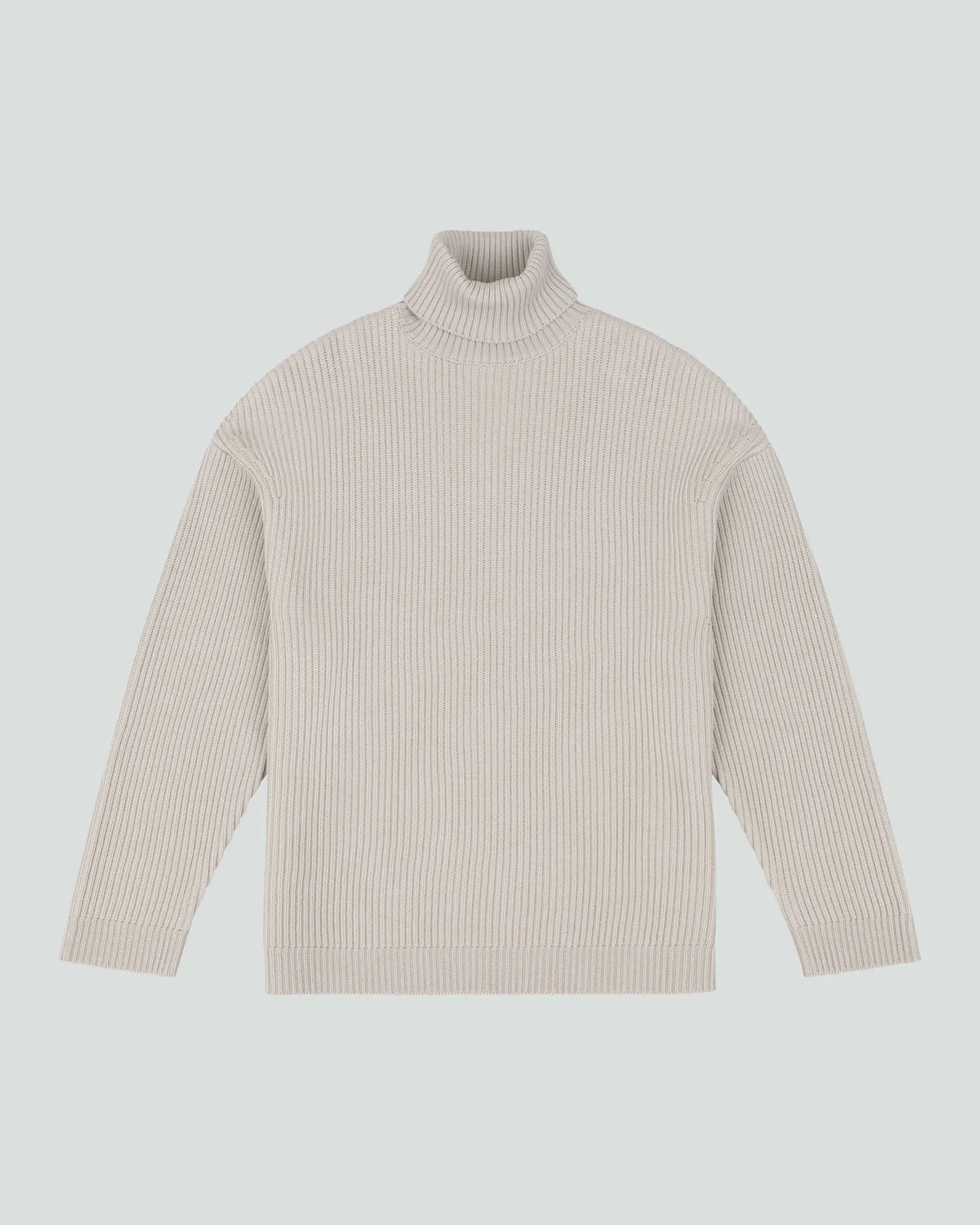 Chunky Turtleneck Beige - Image 6