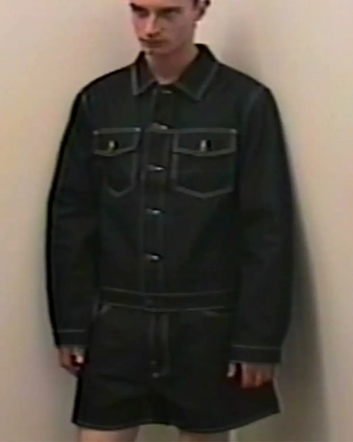 Classic Denim Jacket Raw Black - Image 3