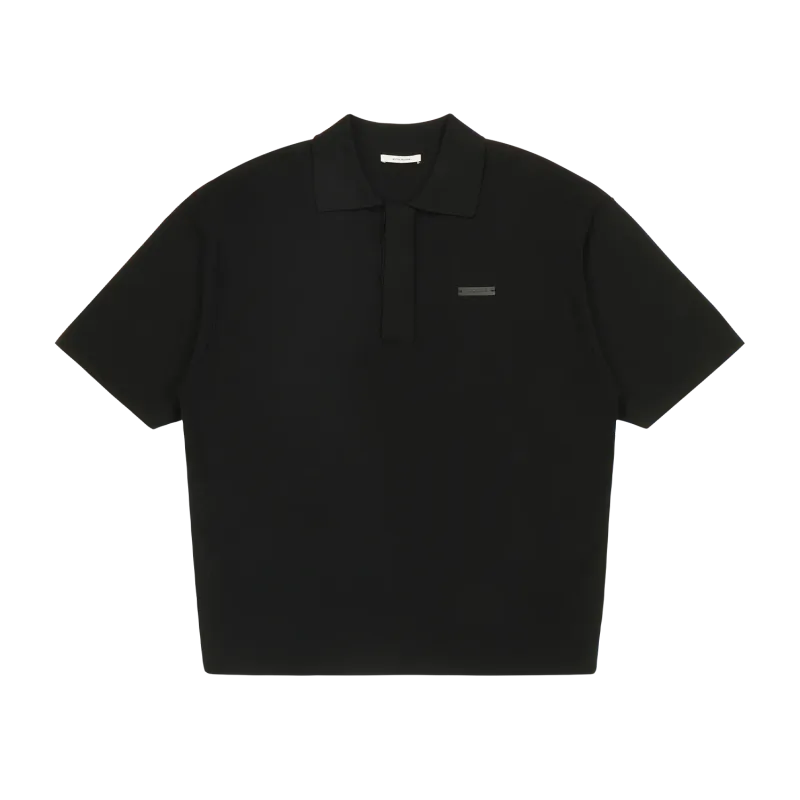ss-club-polo-black garment view