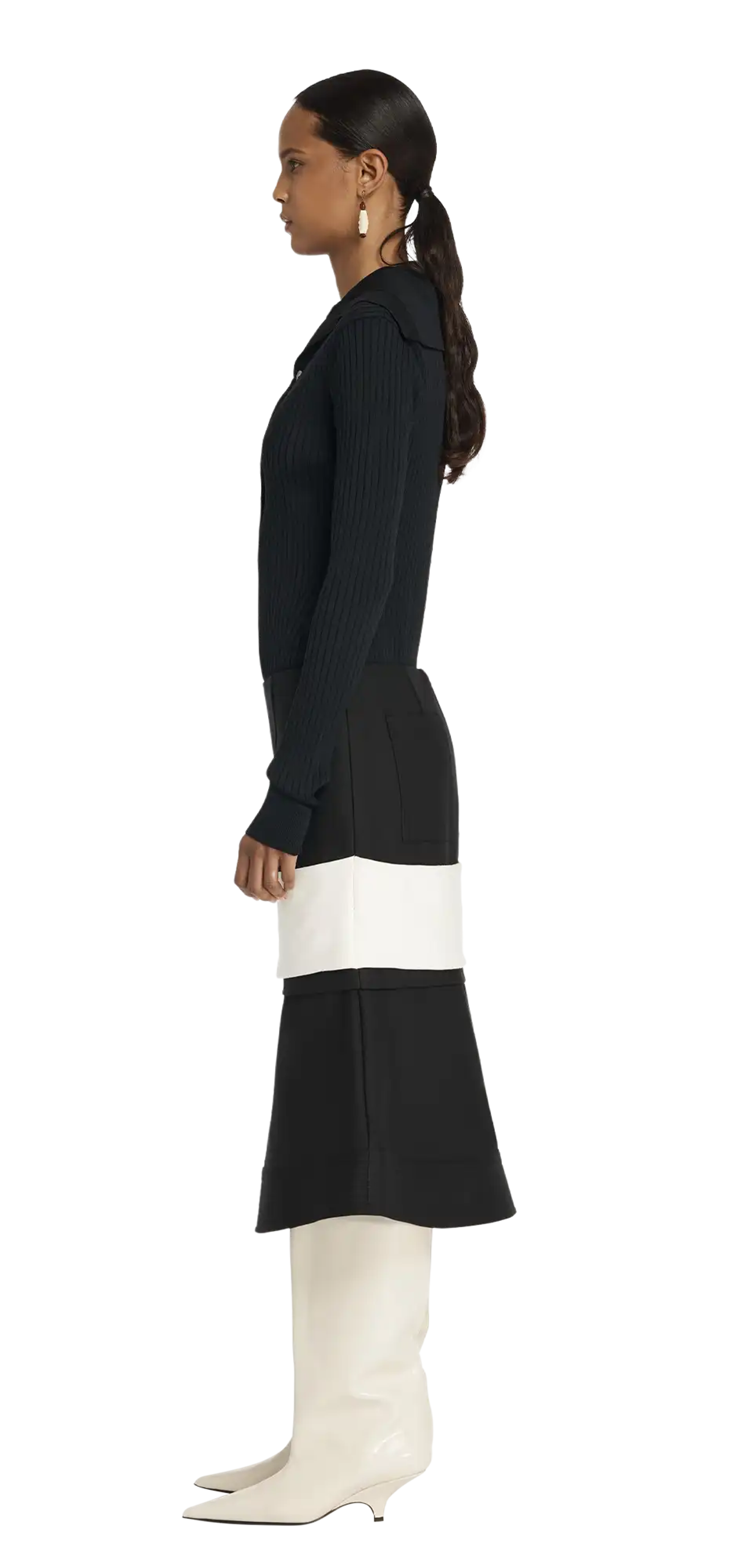 high-neck-henley-black character left view