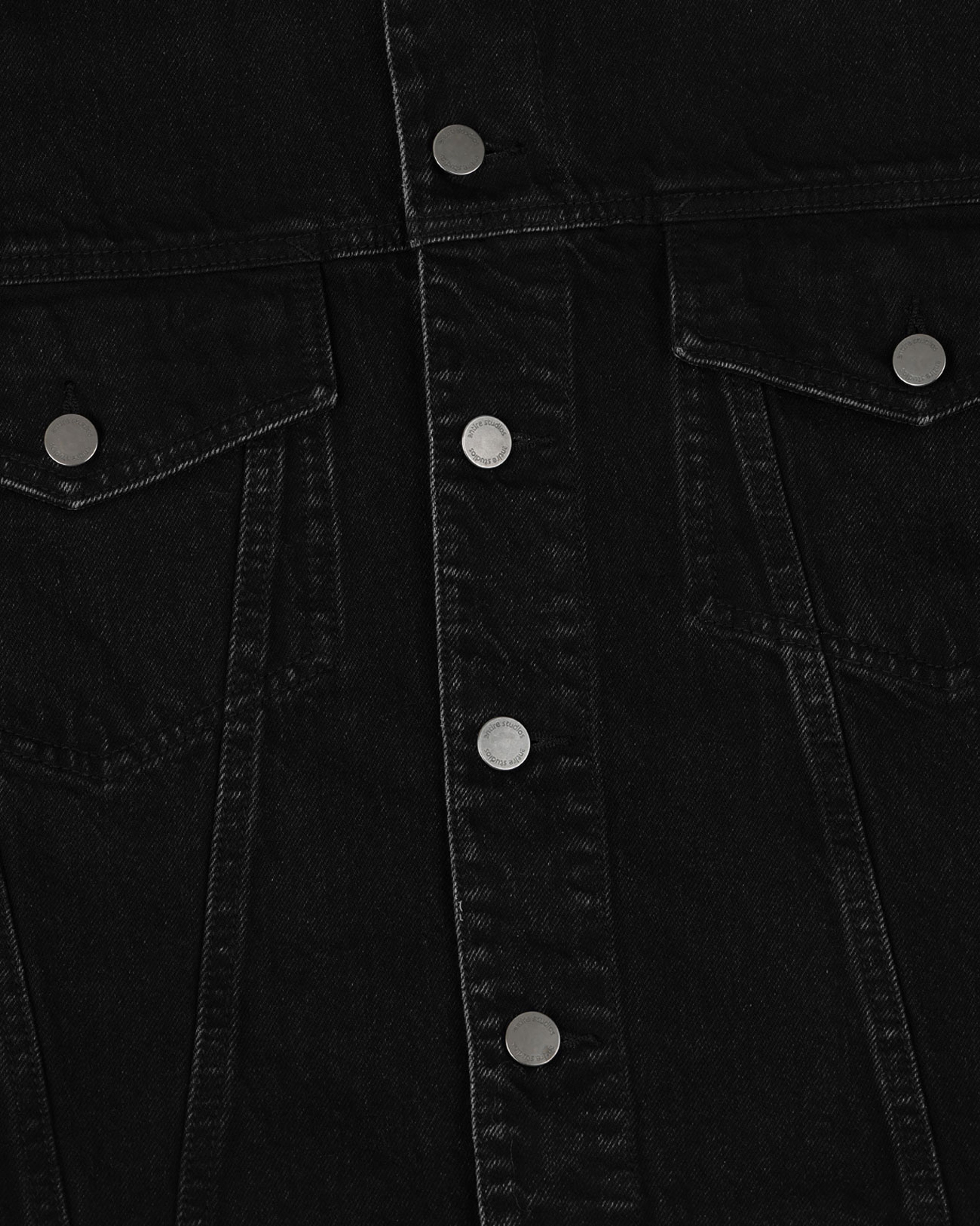 Shrunken Denim Jacket Magnetite - Image 8
