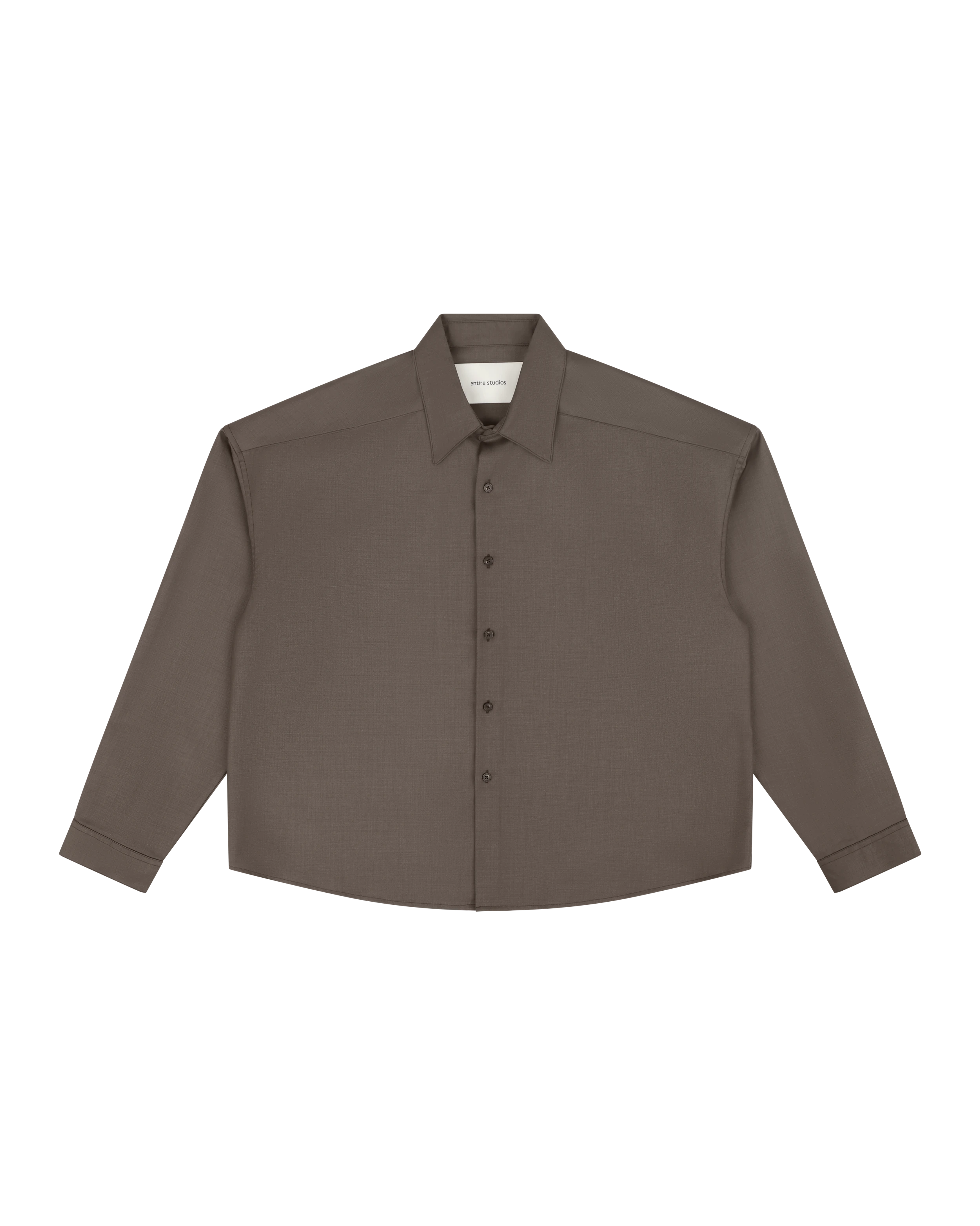 Miller Shirt Wool Taupe - Image 1