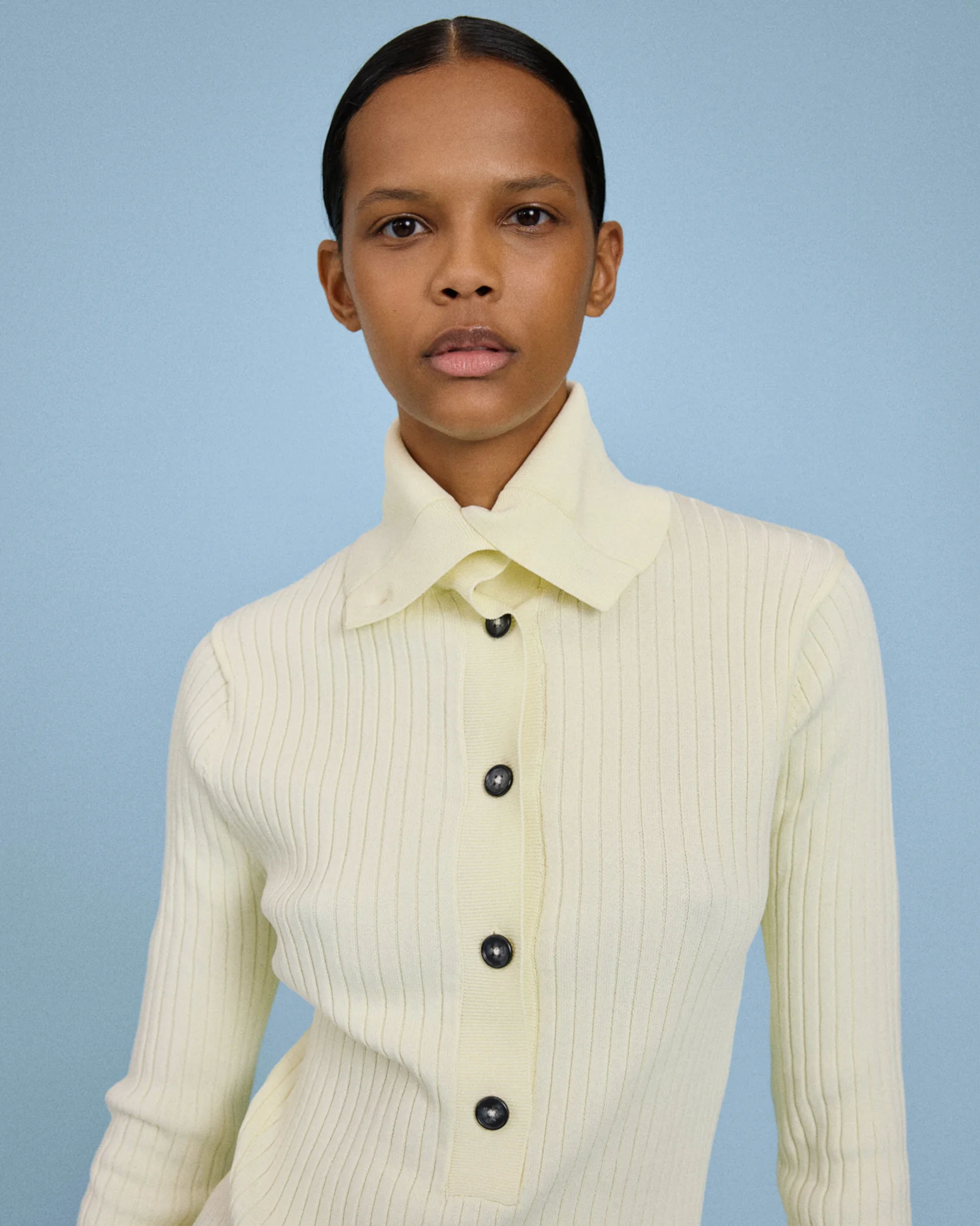 High Neck Henley Ghee - Image 1