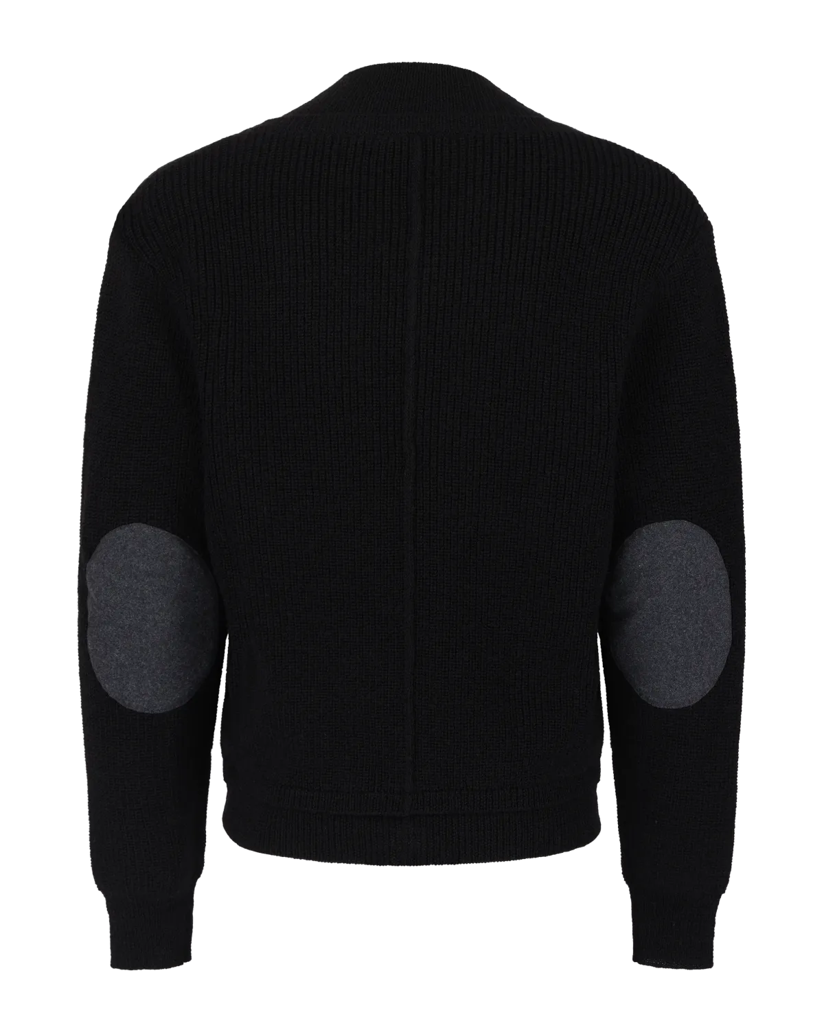Knit V-Neck Black - Image 3