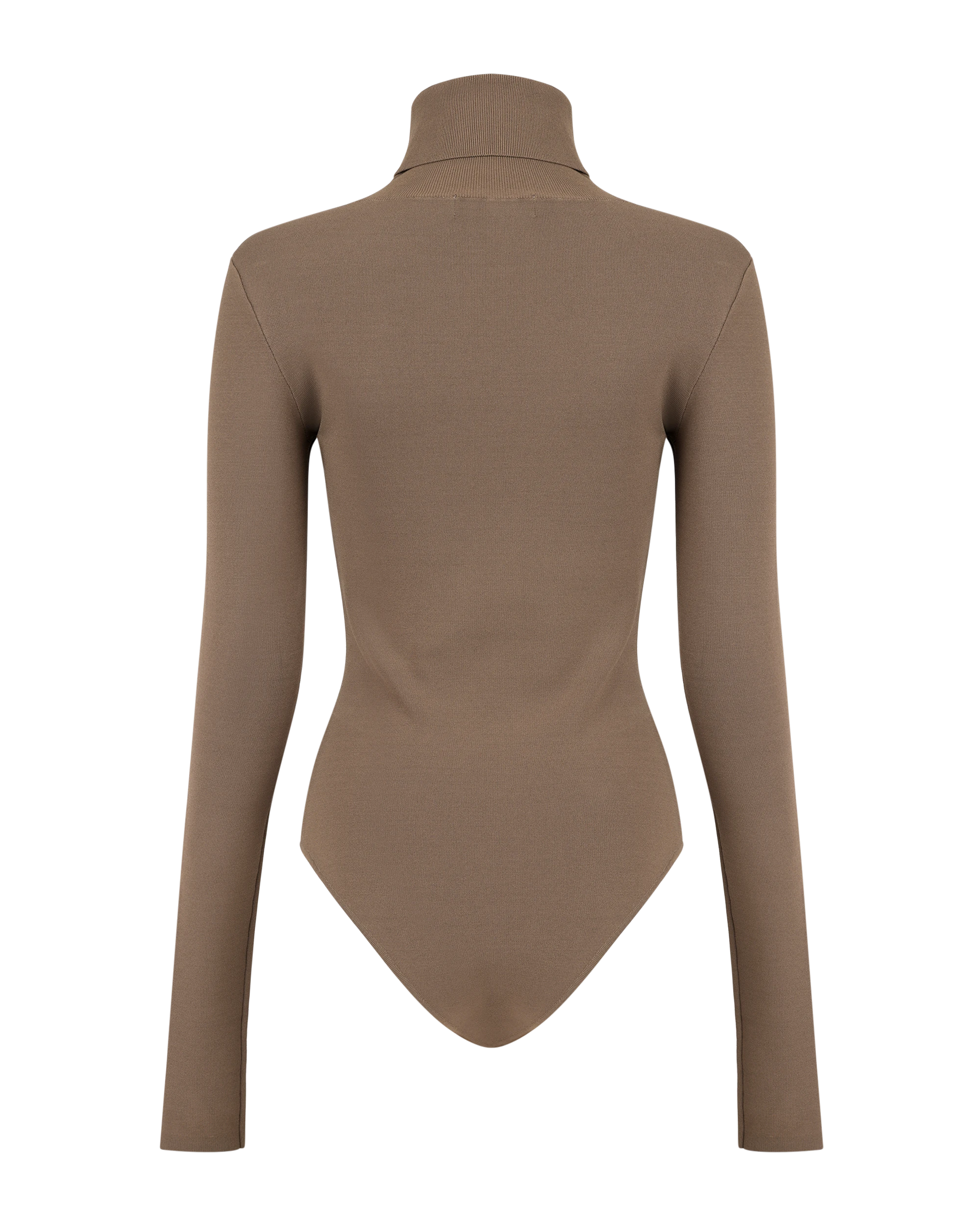Turtleneck Bodysuit Tan - Image 5