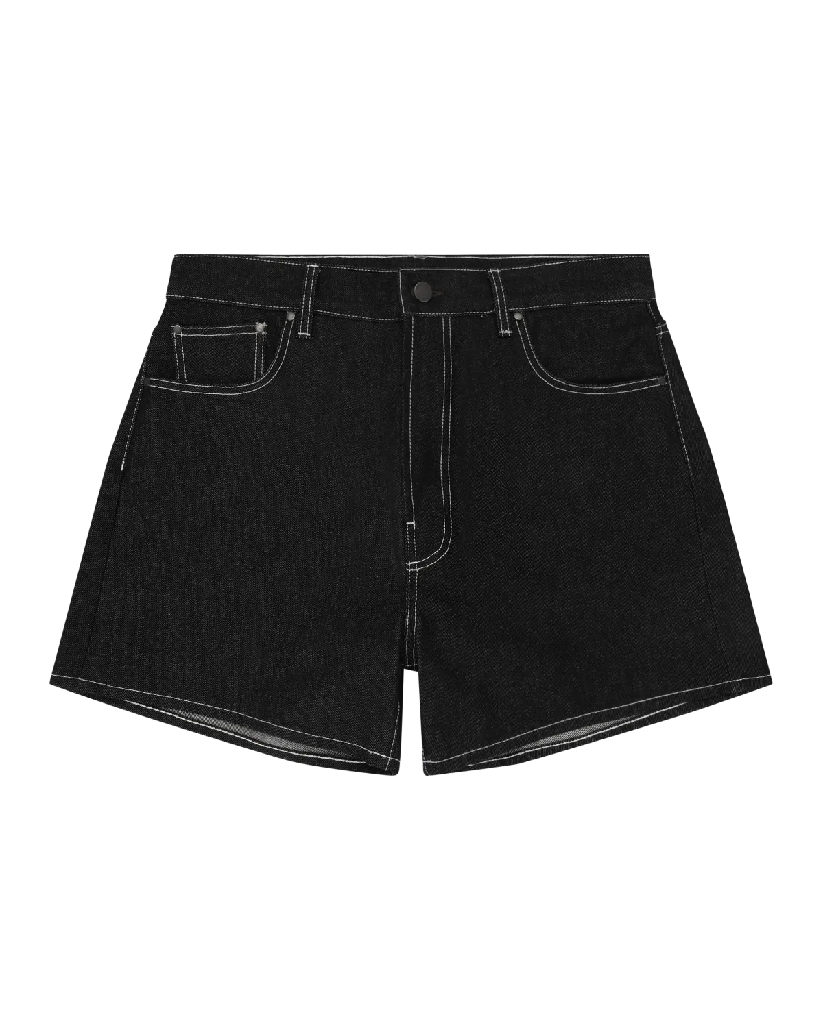Bambi Denim Short Raw Black - Image 3
