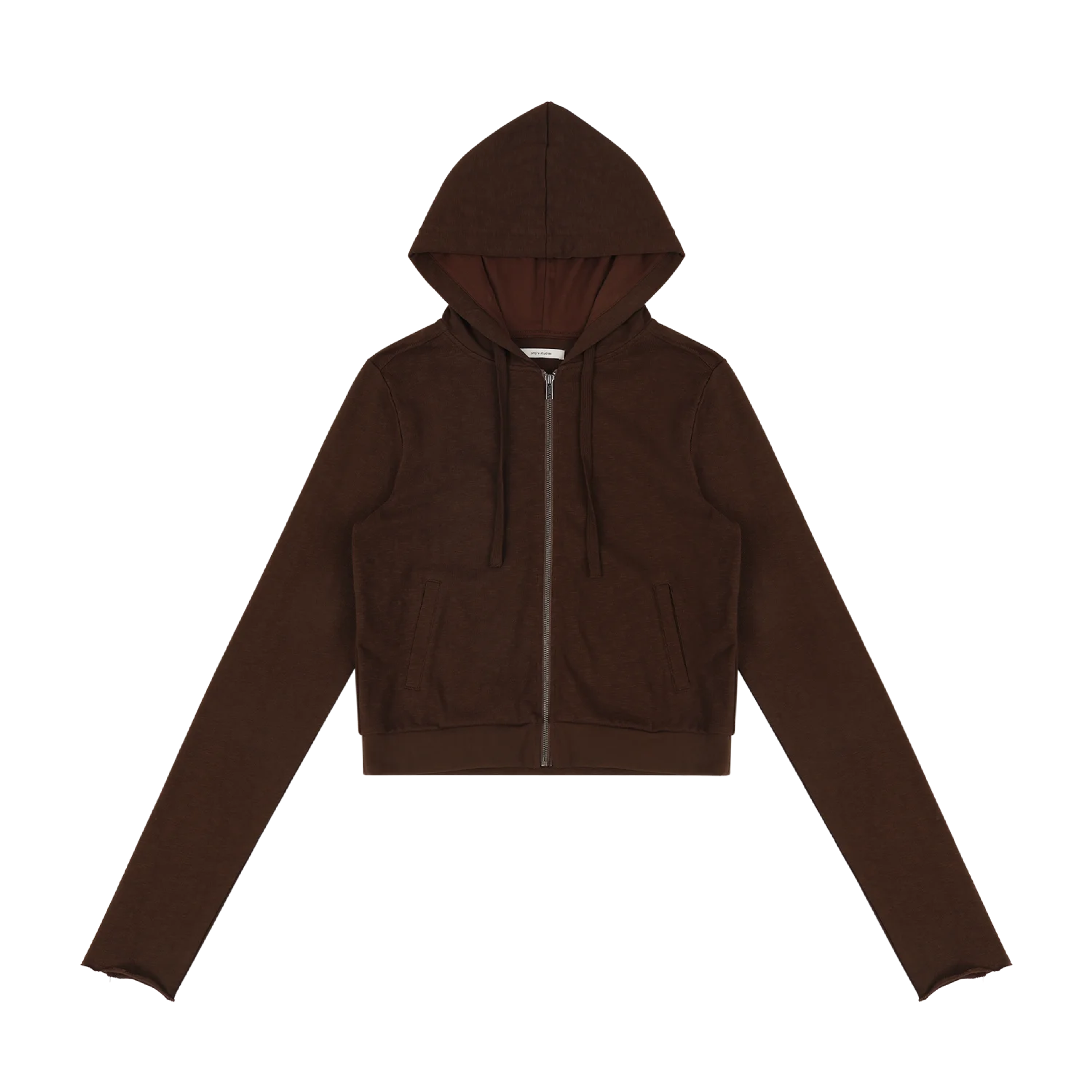 Product lightweight-cropped-zip-up-brunette thumbnail