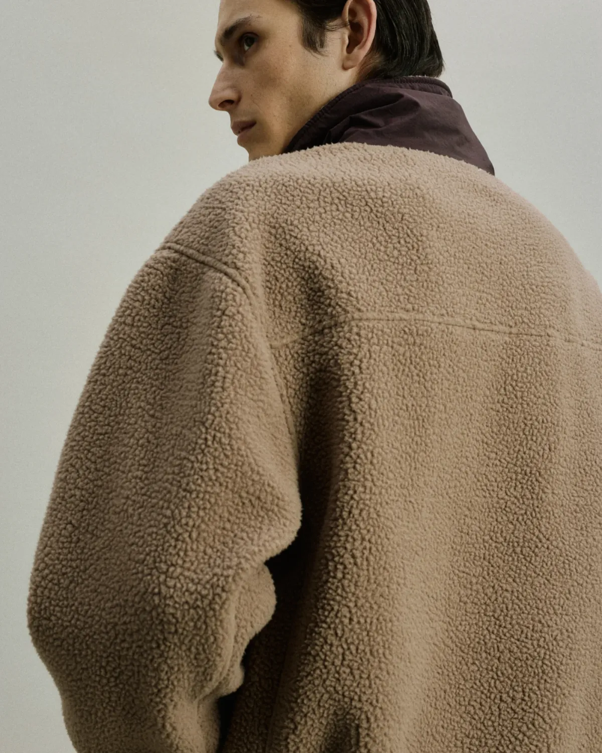 System Half Zip Fleece Brown - Image 4