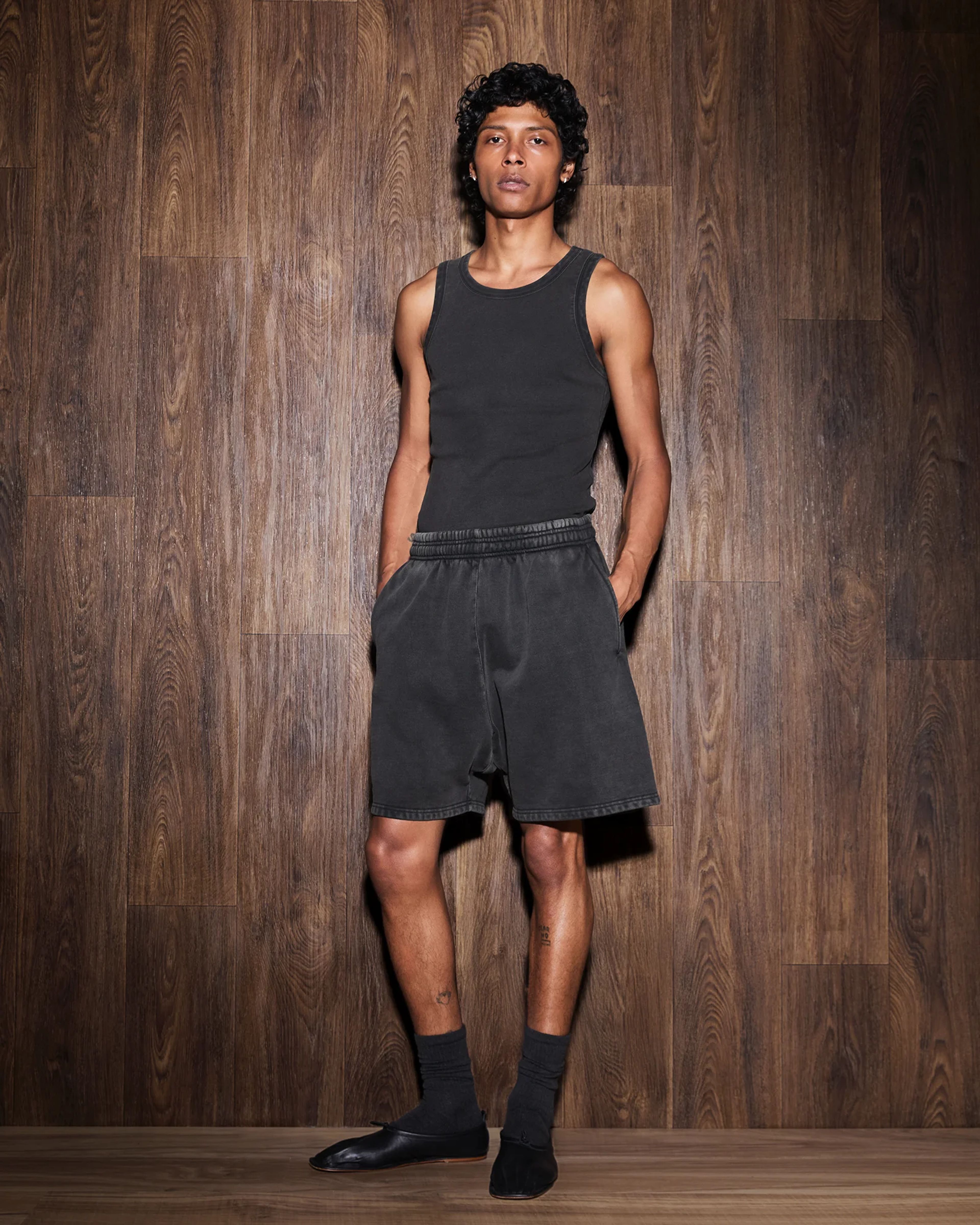 Rib Tank Washed Black - Image 2