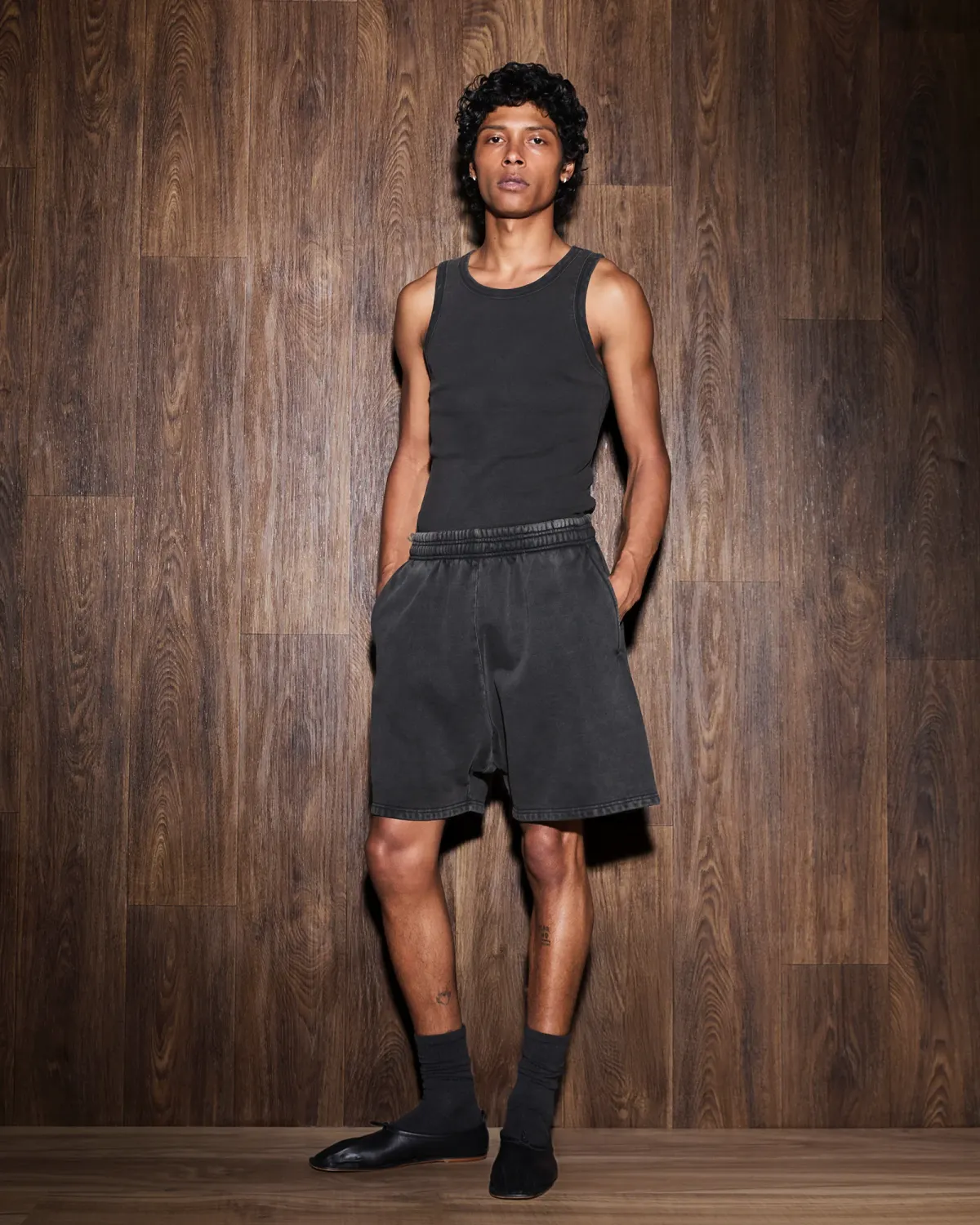 Rib Tank Washed Black - Image 2