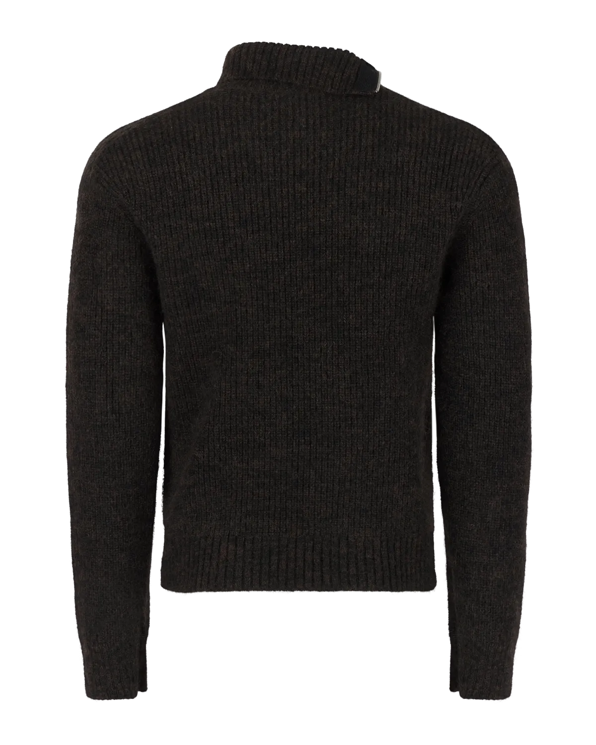 Knit Zip Turtleneck Burnt - Image 3