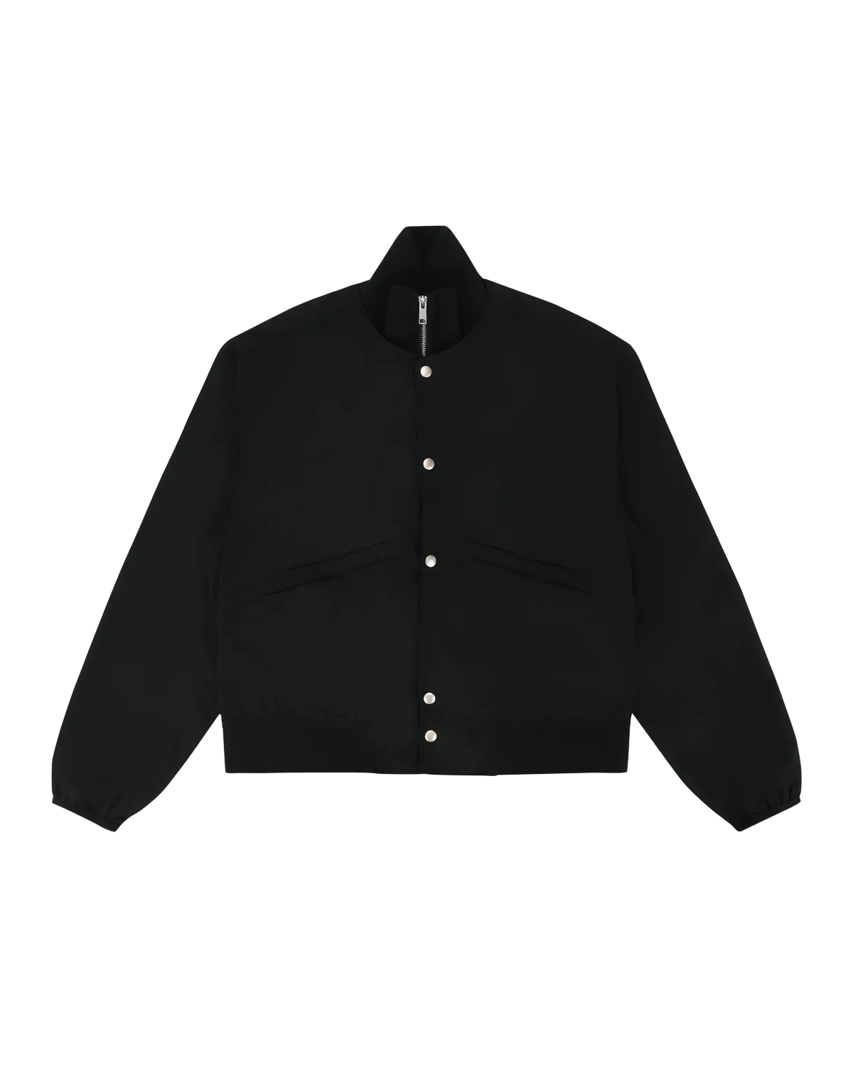 Zip Up Anorak Black Nylon - Image 2