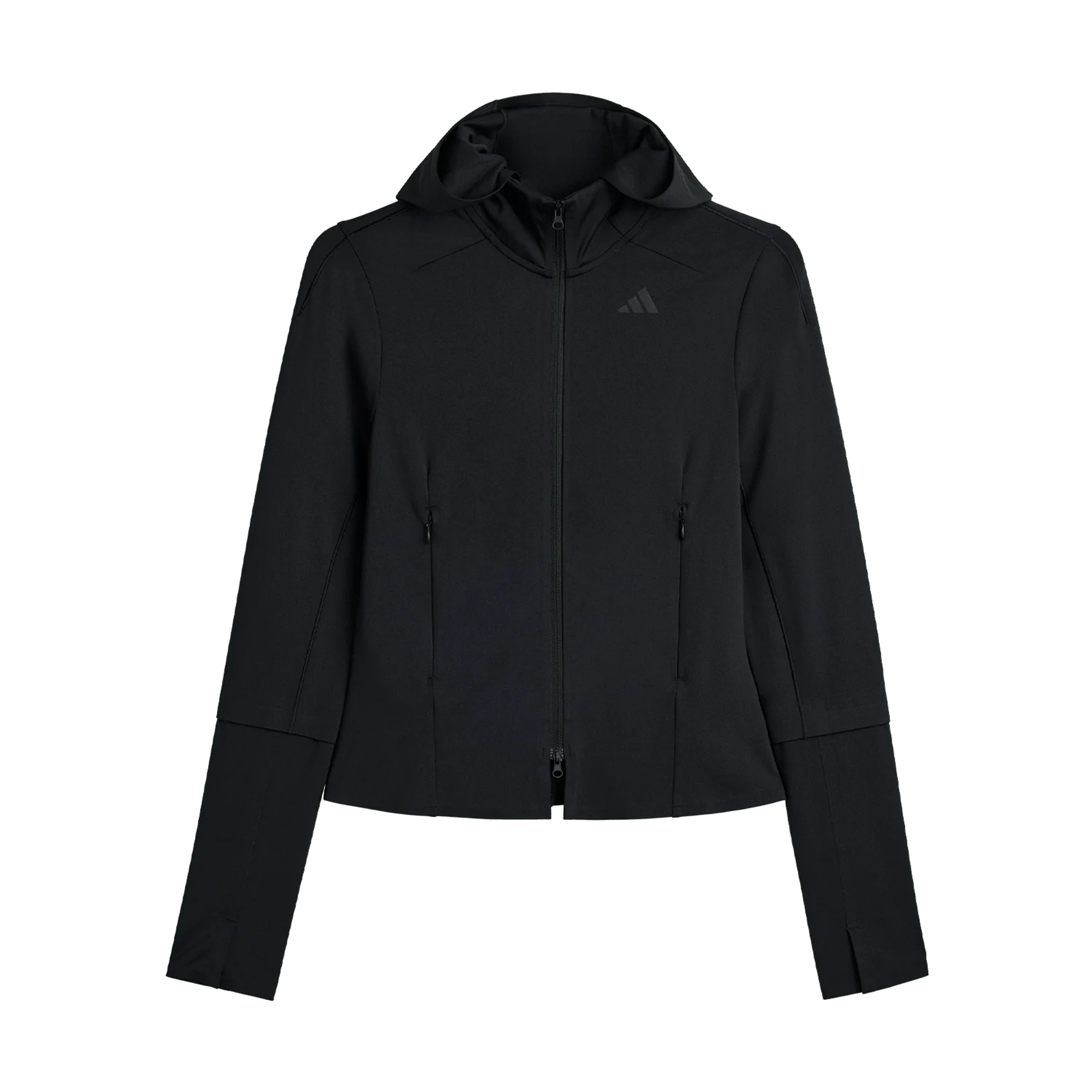 training-midlayer-black garment view