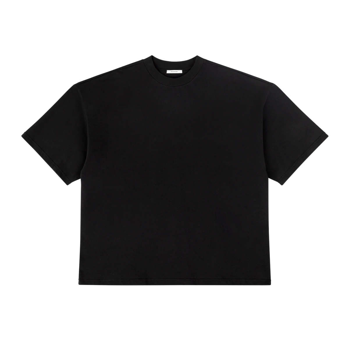 heavy boxy tee black - entire studios