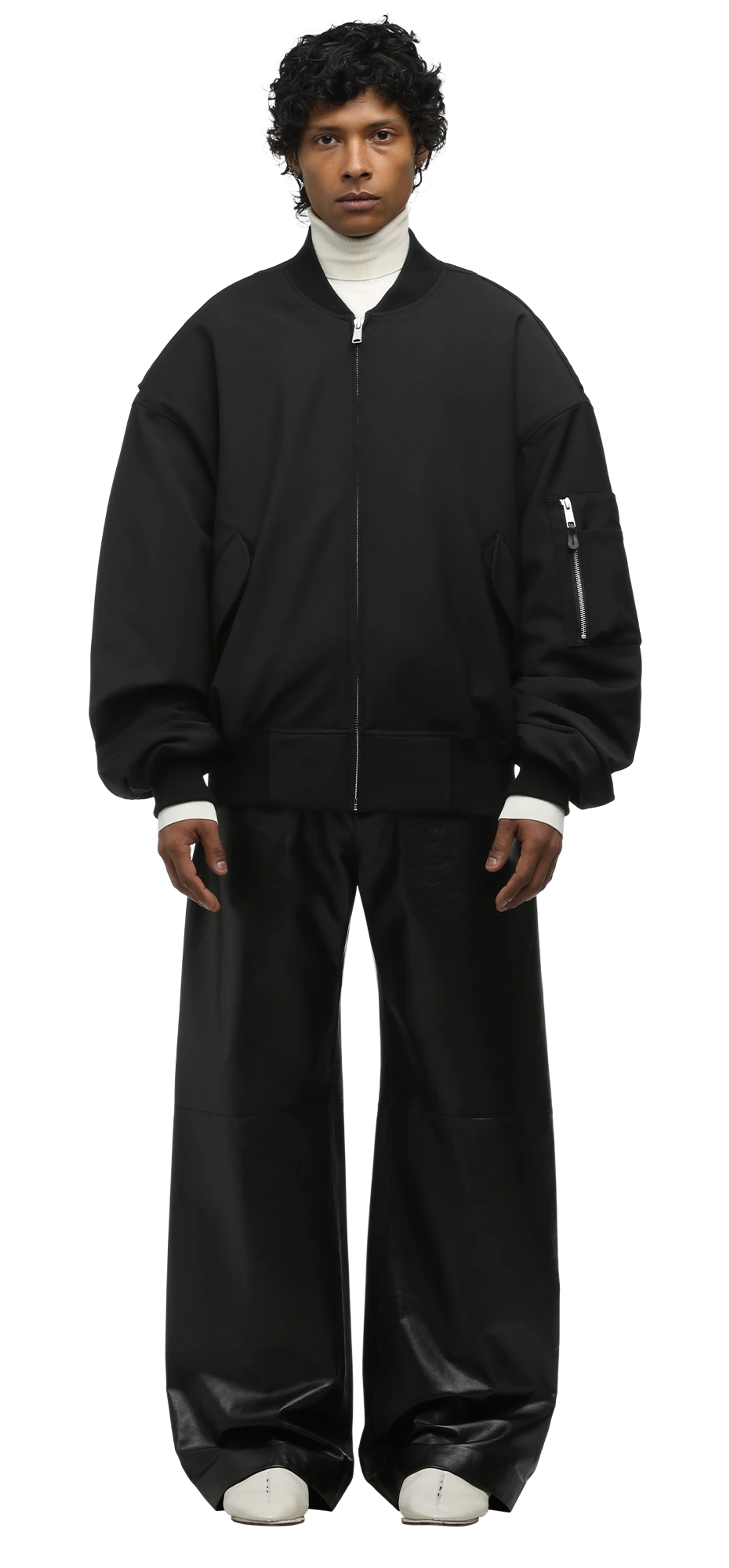 leather-straight-leg-black-leather character front view