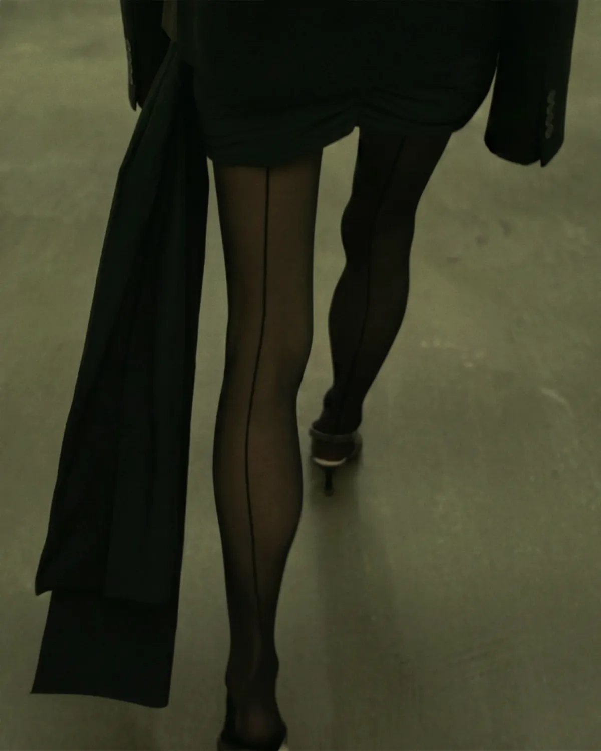 Mini Tie Dress Black - Image 2