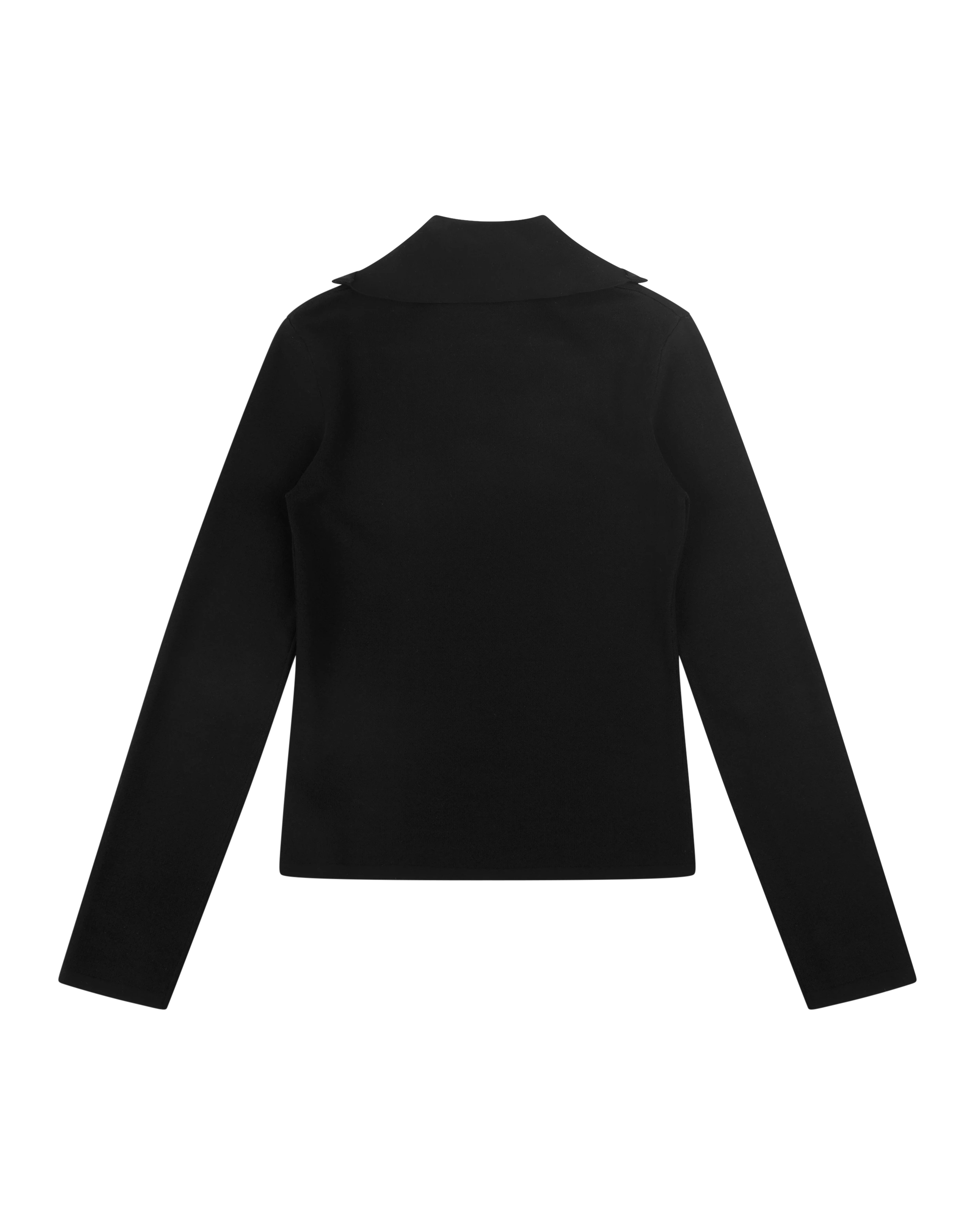 Zip Up Turtleneck Black - Image 6