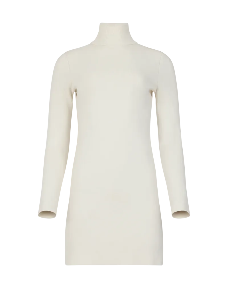 compressed-mini-dress-off-white garment view