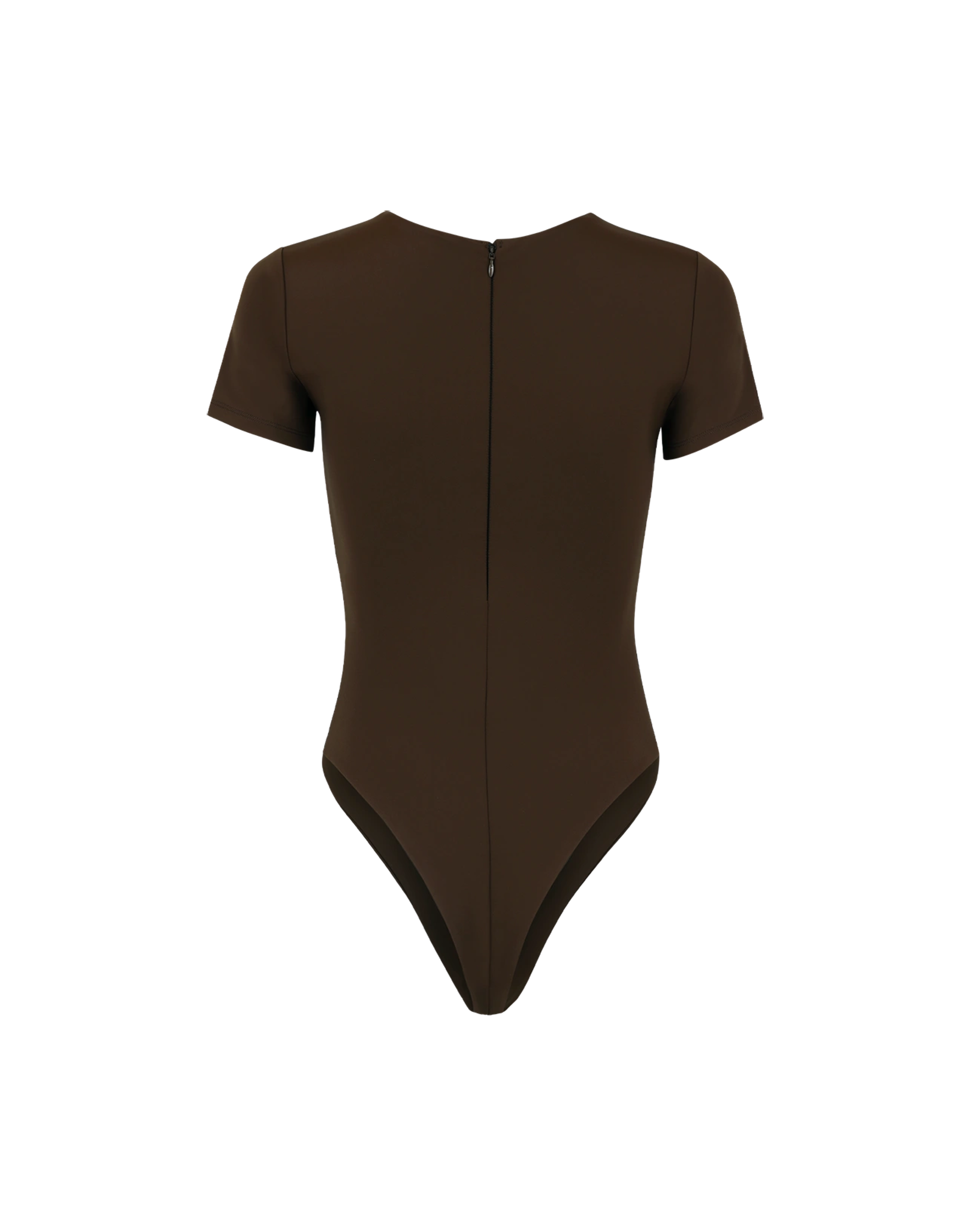 Tee Bodysuit Nylon Spandex Brunette - Image 2