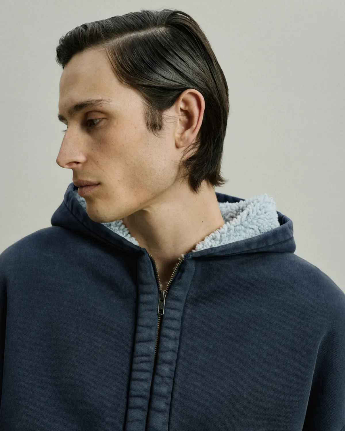 Sherpa Hood Salted Navy - Image 3