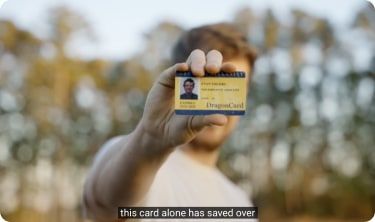 The card behind the $30 million food giveaway