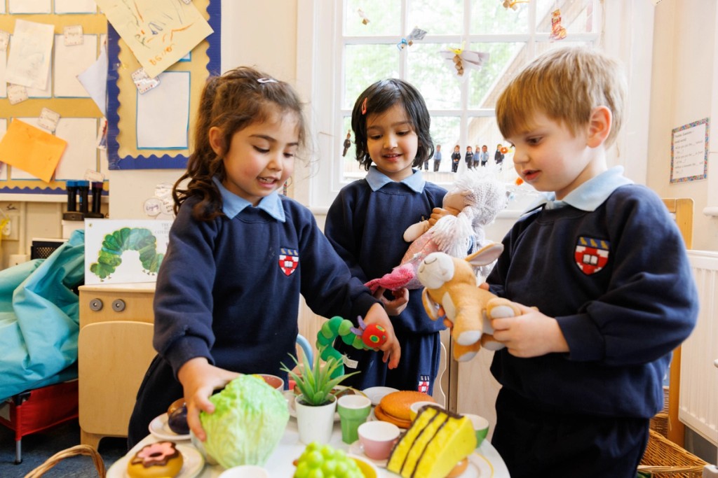 Image of children with toys 