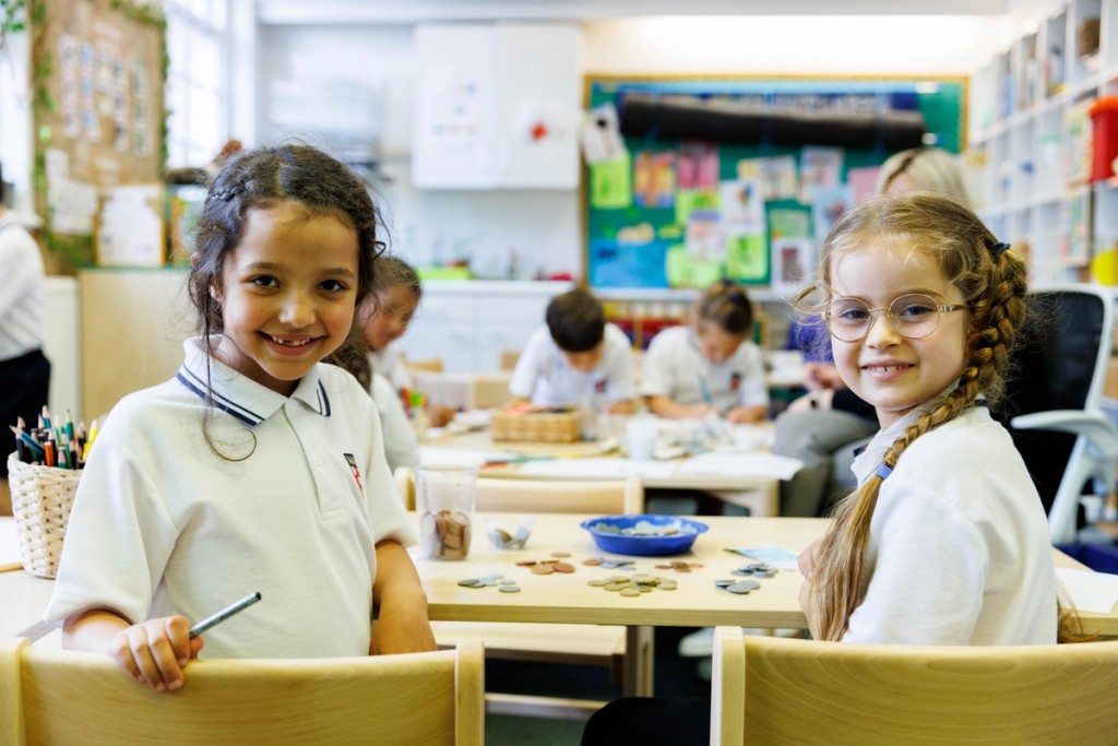 Children in a classroom 