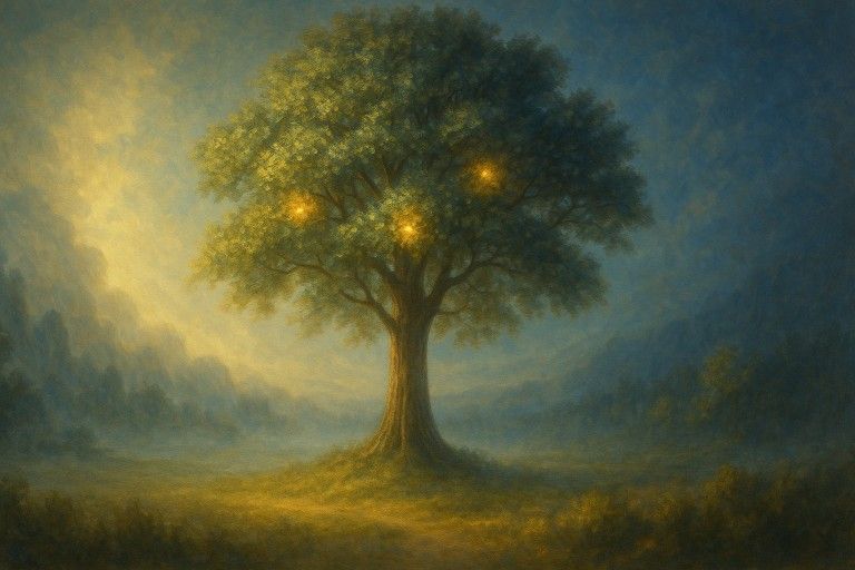 🌳 CÂY TRI THỨC TRONG VƯỜN Ê-ĐEN – BIỂU TƯỢNG CỦA TỰ DO VÀ NIỀM TIN