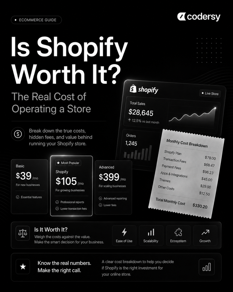 Is Shopify Worth It? The Real Cost of Operating a Store Is Shopify Worth It? The Real Cost of Operating a Store