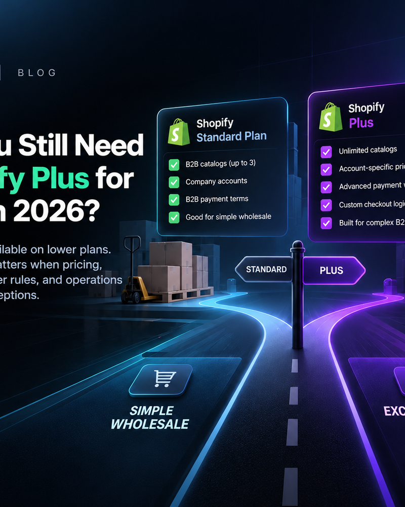 Do You Still Need Shopify Plus for B2B in 2026? Do You Still Need Shopify Plus for B2B in 2026?