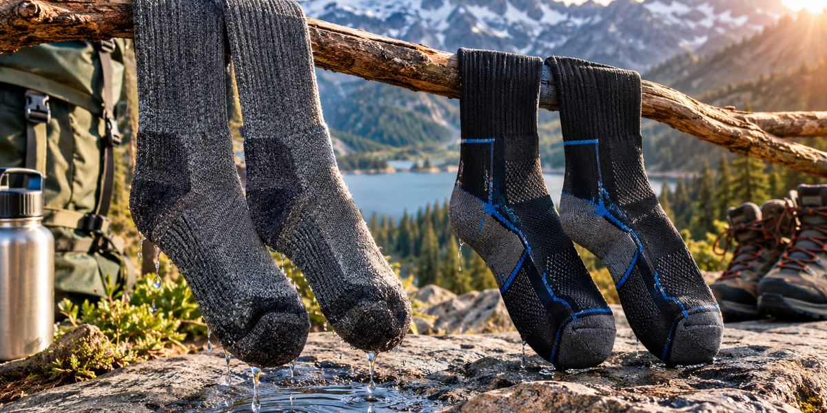 Merino Wool vs Synthetic Hiking Socks: Which Dries Faster After Getting Wet in 2026?