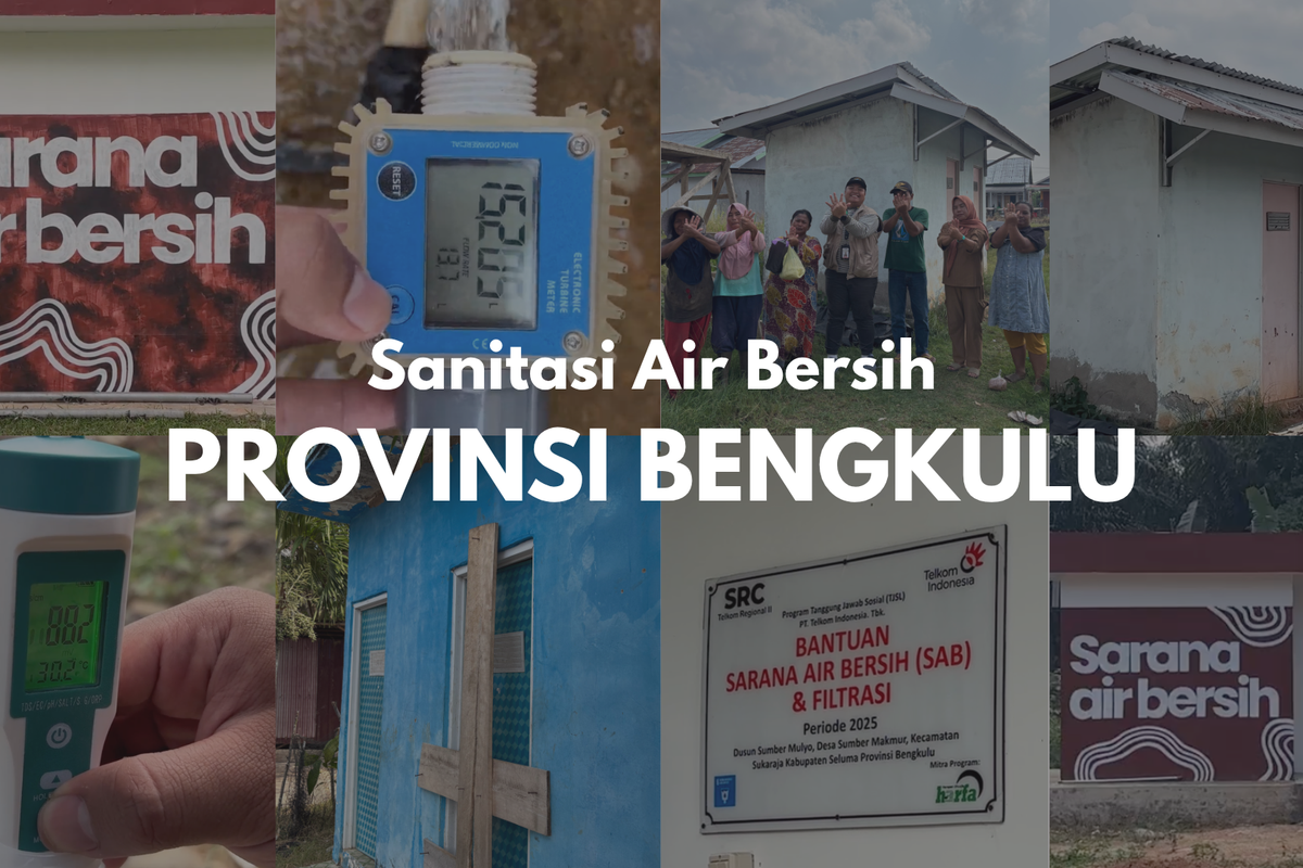 Telkom Indonesia Dukung Peningkatan Akses Air Bersih dan Sanitasi Layak di Provinsi Bengkulu
